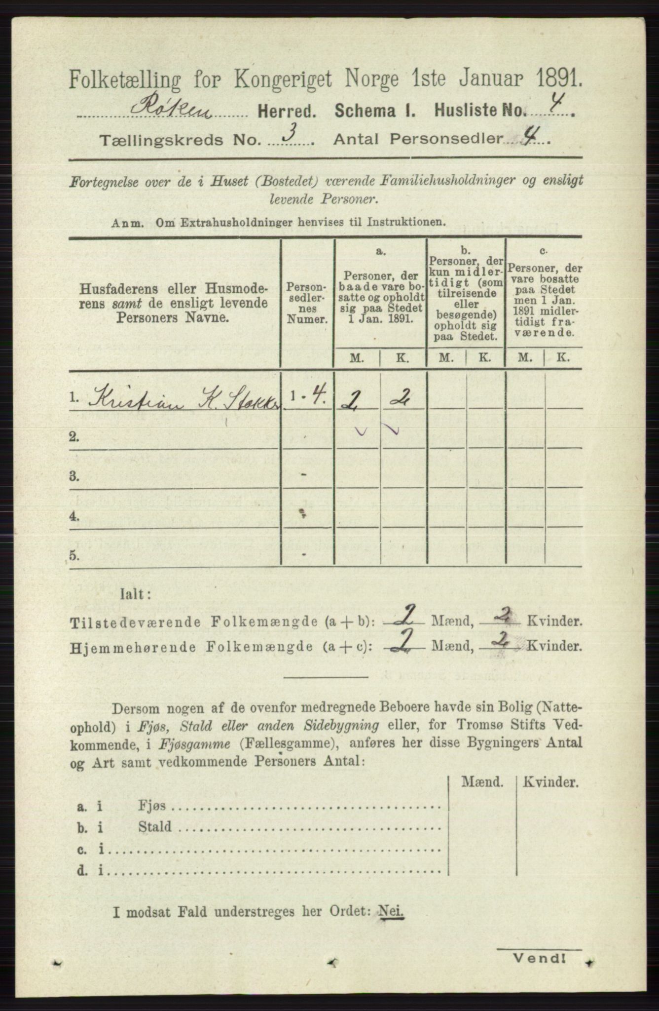 RA, 1891 census for 0627 Røyken, 1891, p. 1112