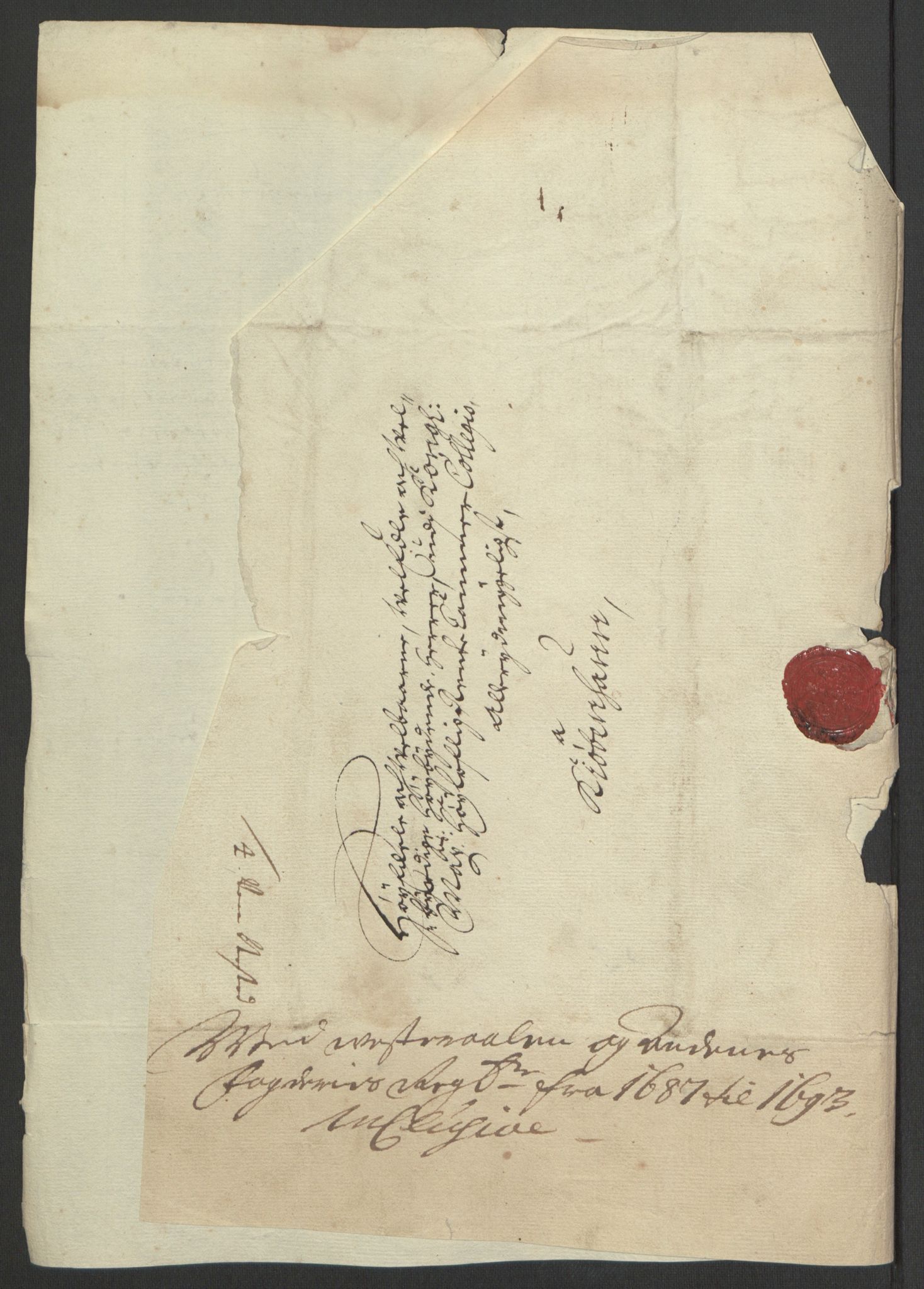 Rentekammeret inntil 1814, Reviderte regnskaper, Fogderegnskap, AV/RA-EA-4092/R67/L4676: Fogderegnskap Vesterålen, Andenes og Lofoten, 1691-1693, p. 361