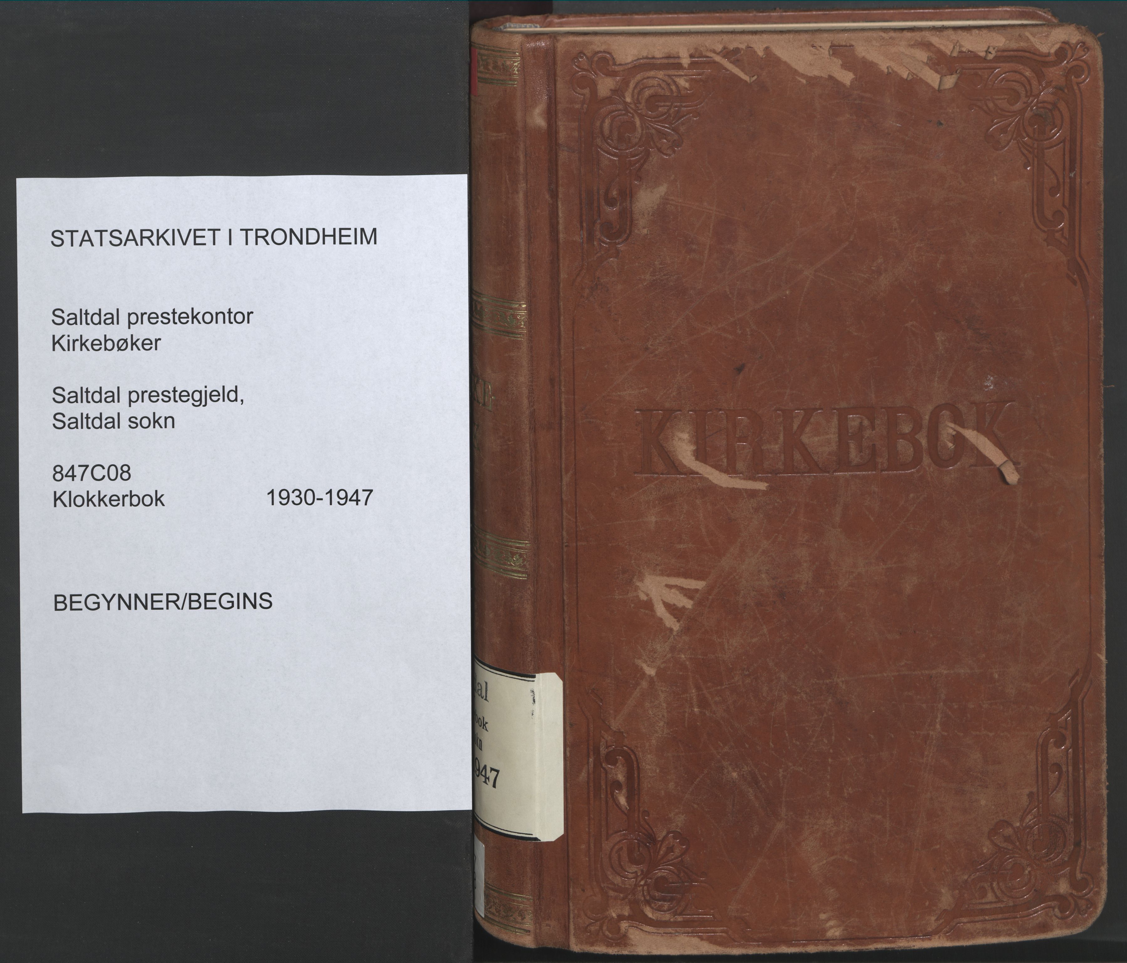 Ministerialprotokoller, klokkerbøker og fødselsregistre - Nordland, SAT/A-1459/847/L0680: Parish register (copy) no. 847C08, 1930-1947