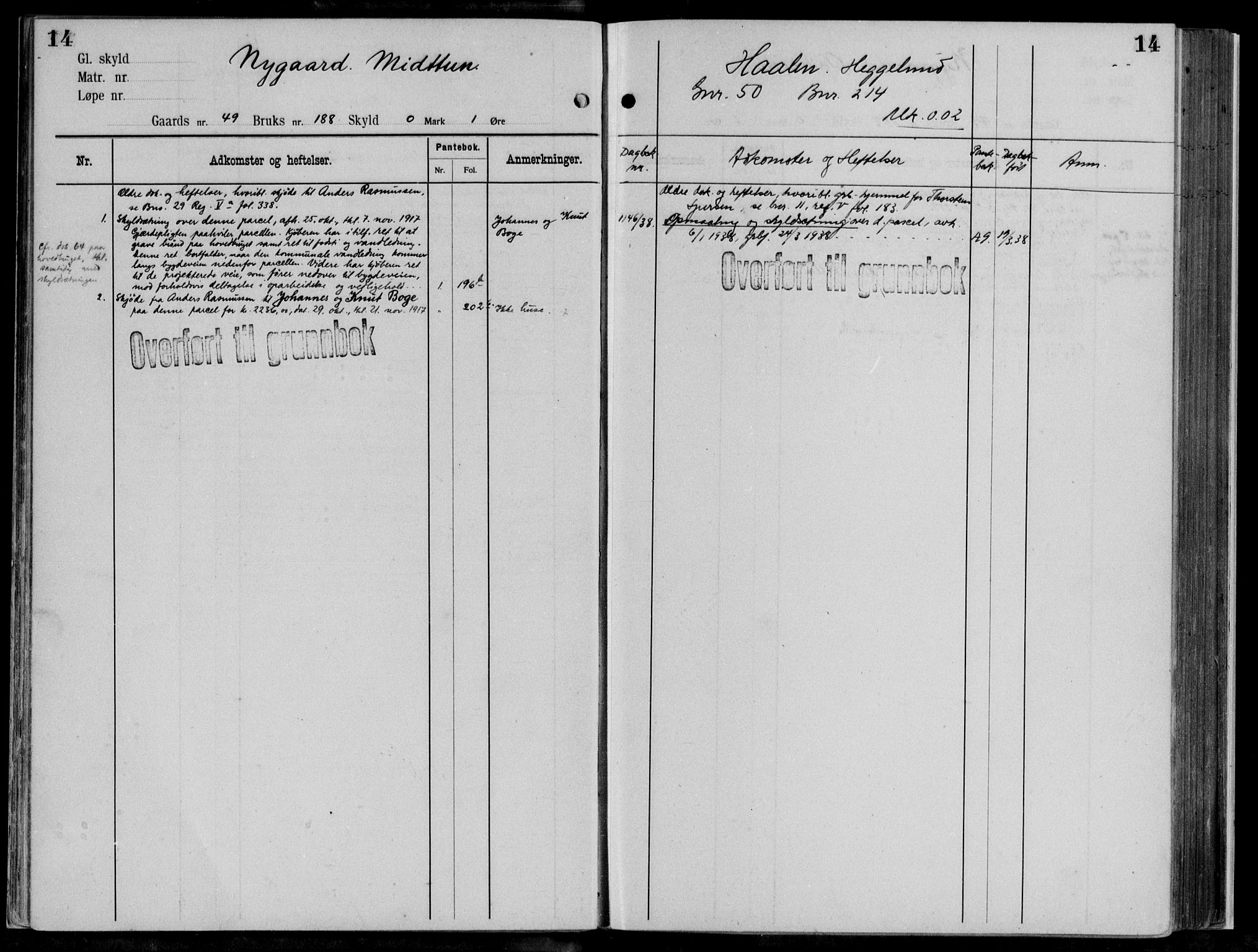 Midhordland sorenskriveri, AV/SAB-A-3001/1/G/Ga/Gab/L0111: Mortgage register no. II.A.b.111, p. 14