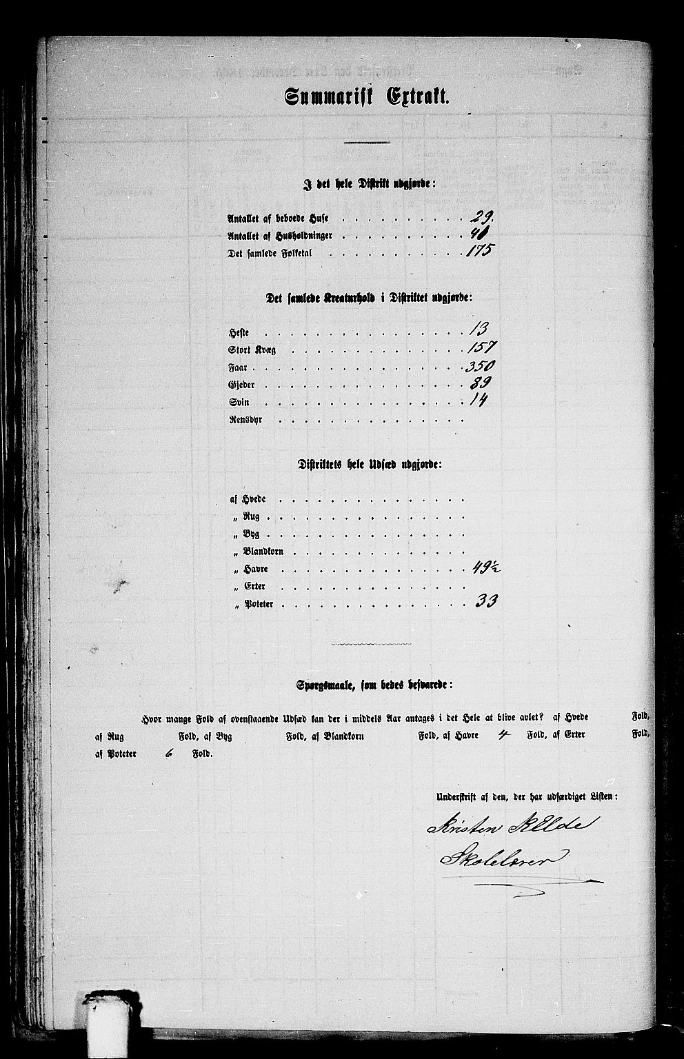 RA, 1865 census for Bremanger, 1865, p. 42