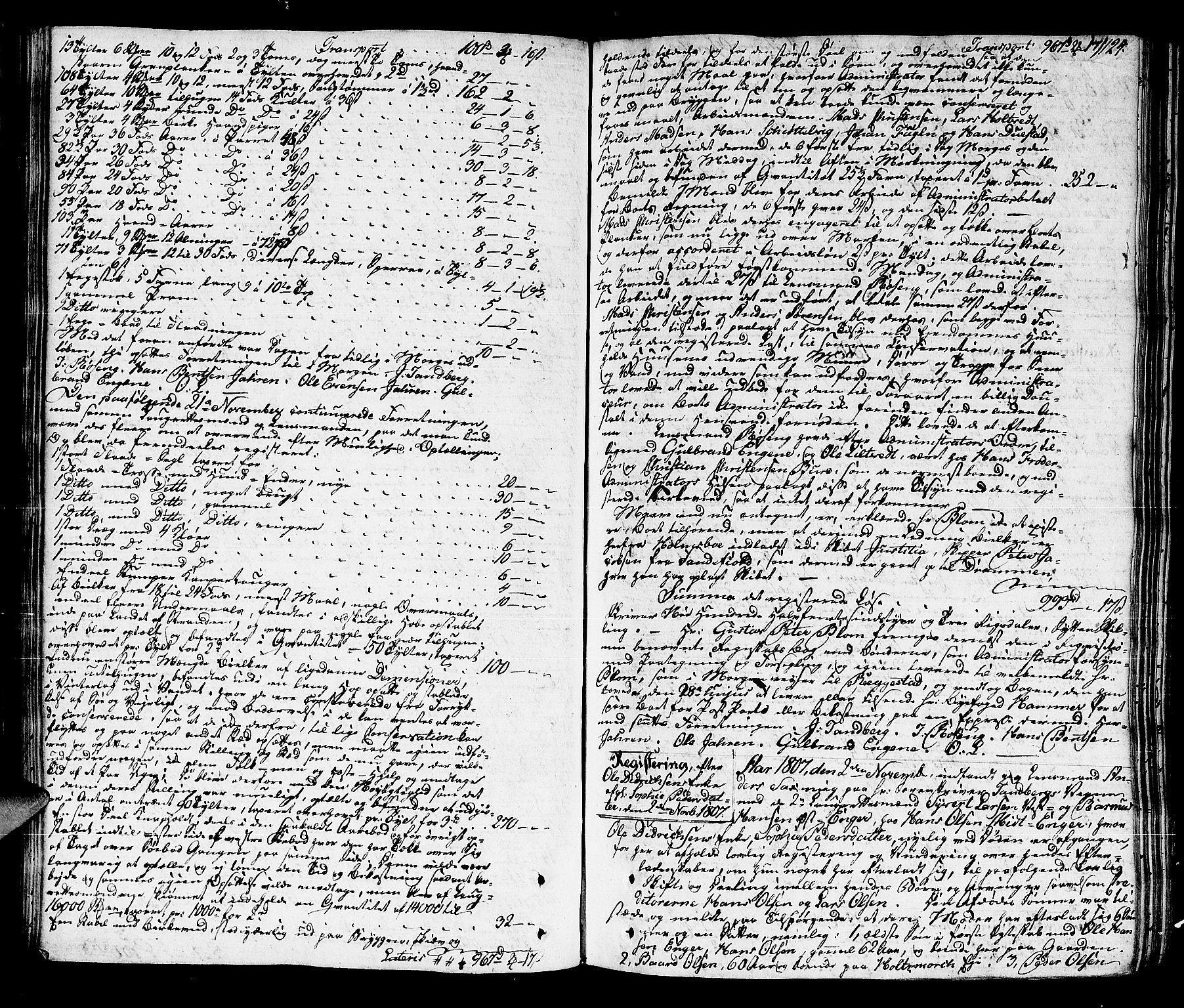 Lier, Røyken og Hurum sorenskriveri, AV/SAKO-A-89/H/Hc/L0009: Skifteprotokoll, 1805-1813, p. 123b-124a