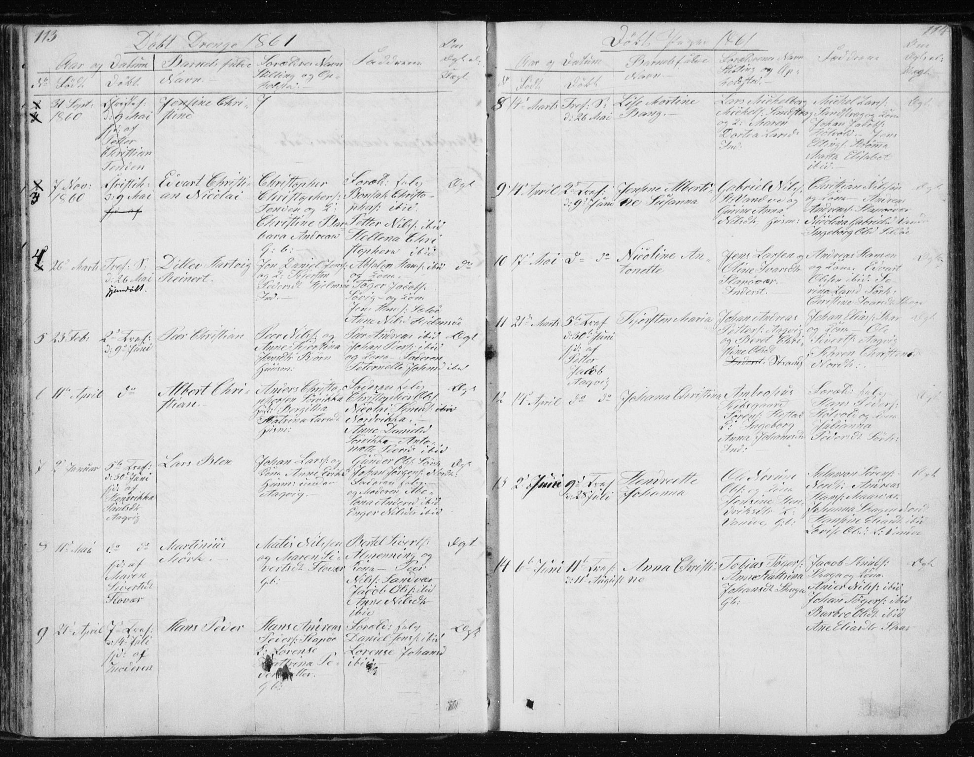 Ministerialprotokoller, klokkerbøker og fødselsregistre - Nordland, AV/SAT-A-1459/834/L0511: Parish register (copy) no. 834C02, 1848-1862, p. 113-114