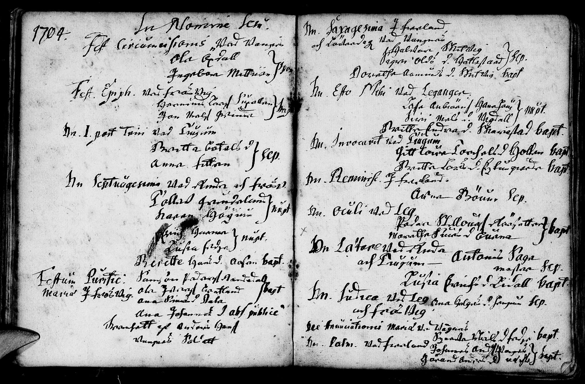 Leikanger sokneprestembete, AV/SAB-A-81001/H/Haa/Haaa/L0001: Parish register (official) no. A 1, 1690-1734, p. 55