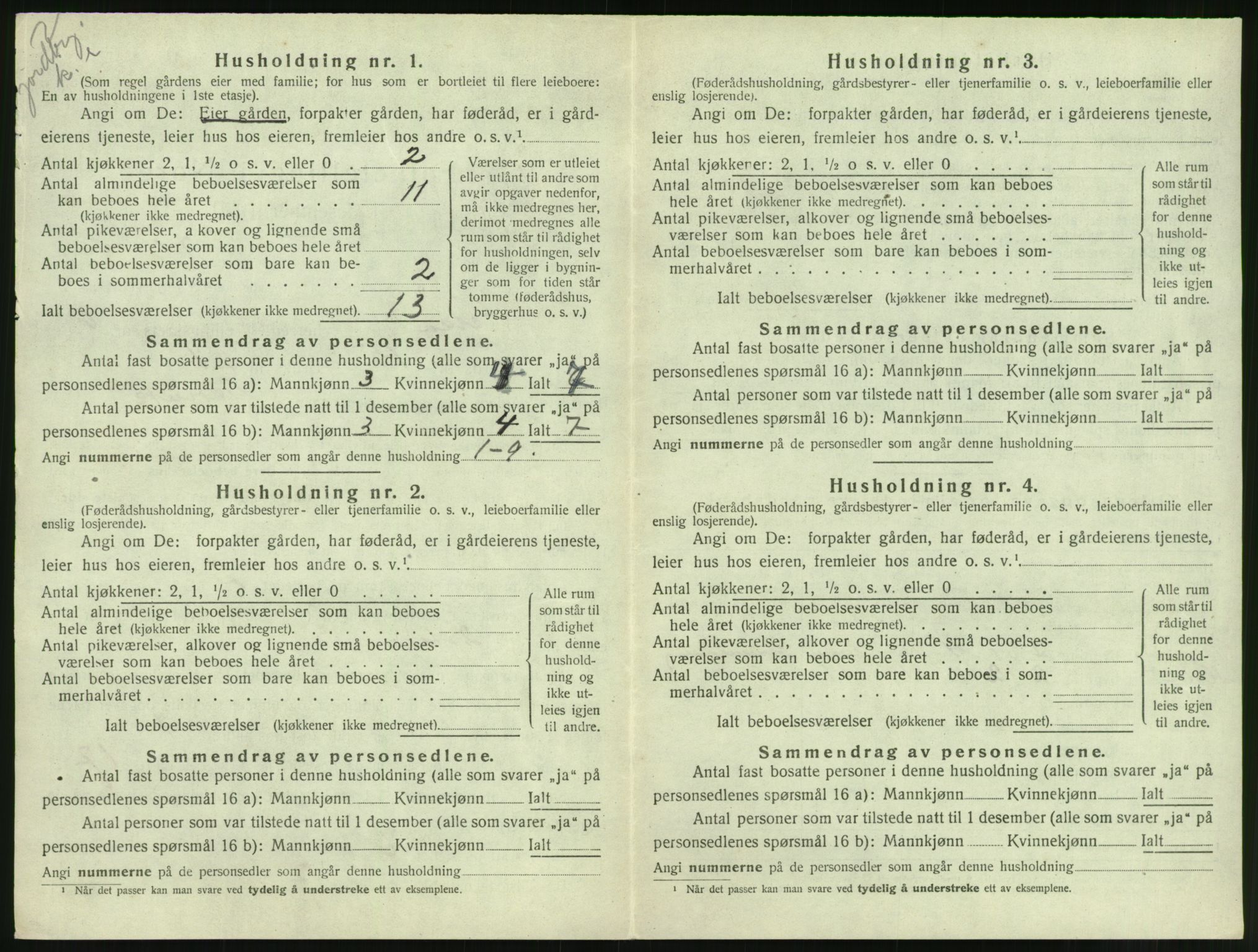 SAT, 1920 census for Halsa, 1920, p. 375