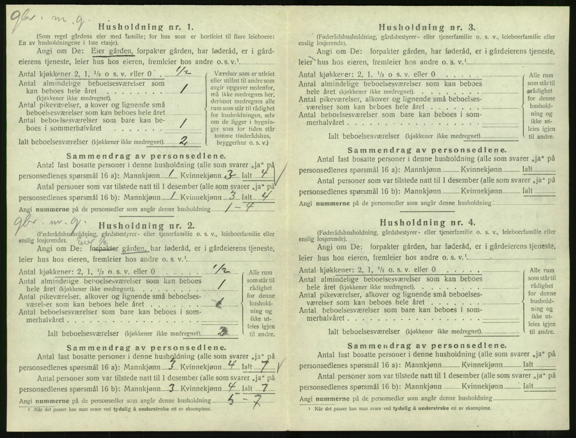 SAT, 1920 census for Norddal, 1920, p. 474