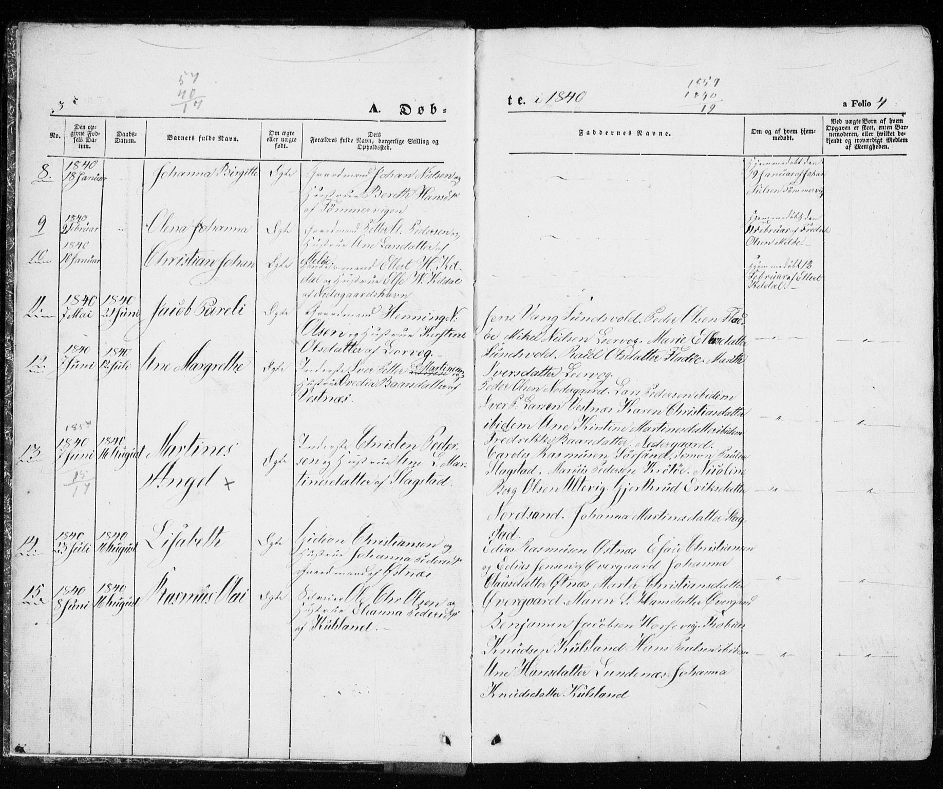 Trondenes sokneprestkontor, SATØ/S-1319/H/Ha/L0010kirke: Parish register (official) no. 10, 1840-1865, p. 3-4