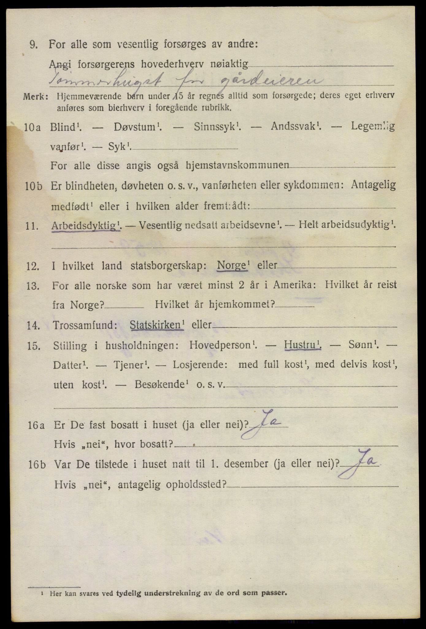 SAKO, 1920 census for Lier, 1920, p. 22613