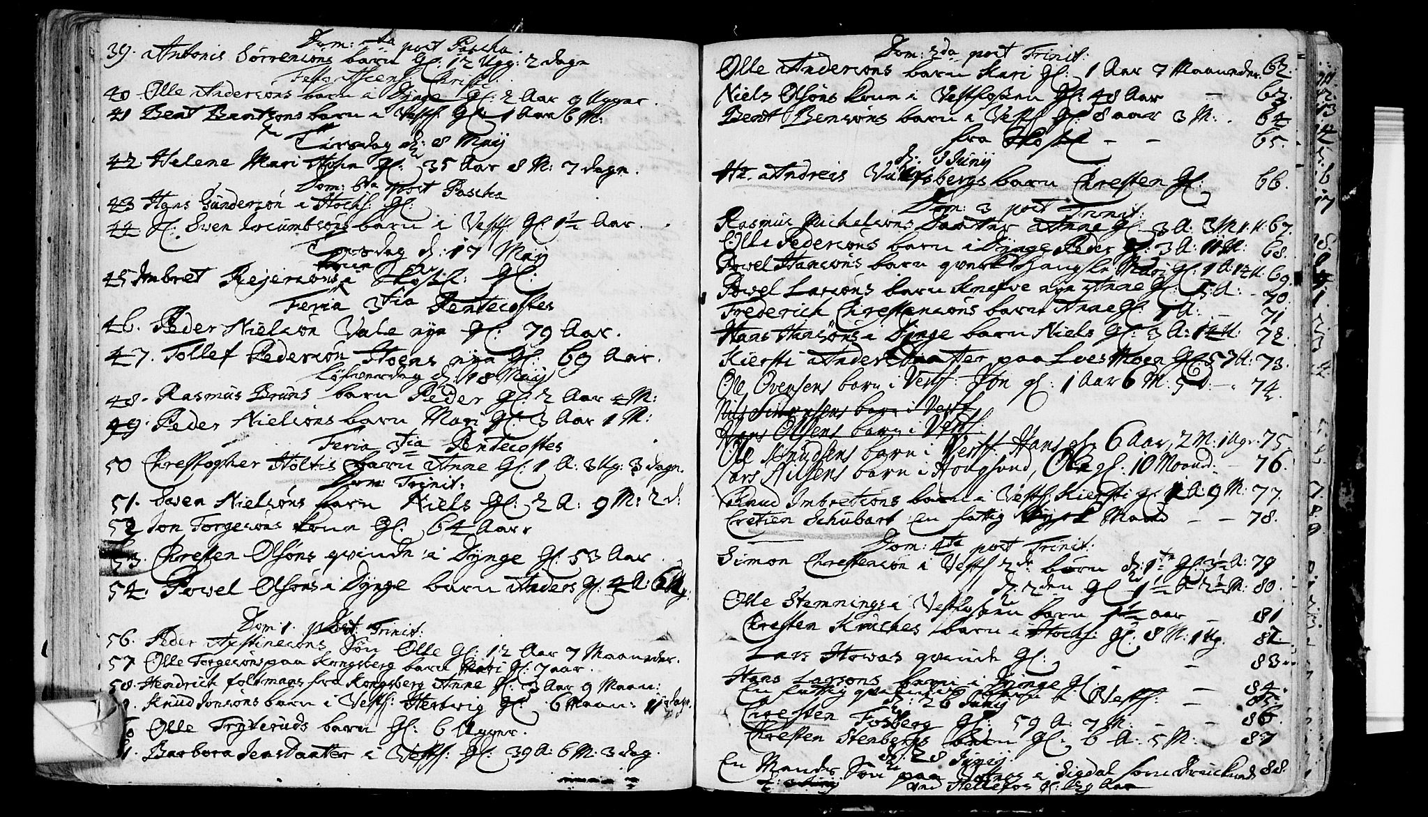 Eiker kirkebøker, SAKO/A-4/F/Fa/L0006: Parish register (official) no. I 6 /1, 1705-1733