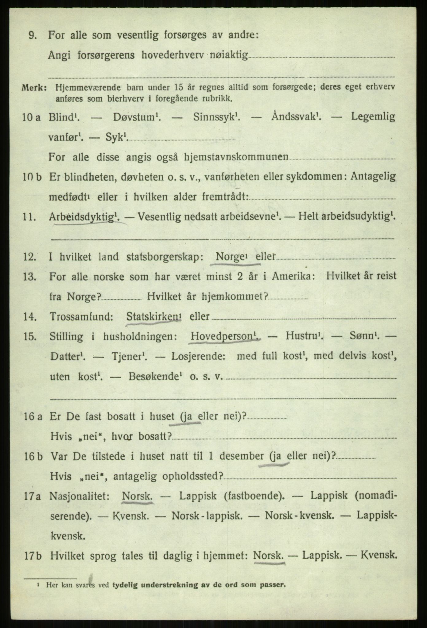 SATØ, 1920 census for Tromsøysund, 1920, p. 7877
