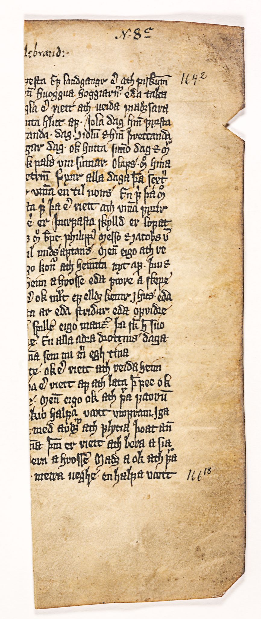 Riksarkivets diplomsamling, RA/EA-5965/F26/L0002: Norrøne membranfragmenter bestand 2-9 (10), 1100-1536, p. 390