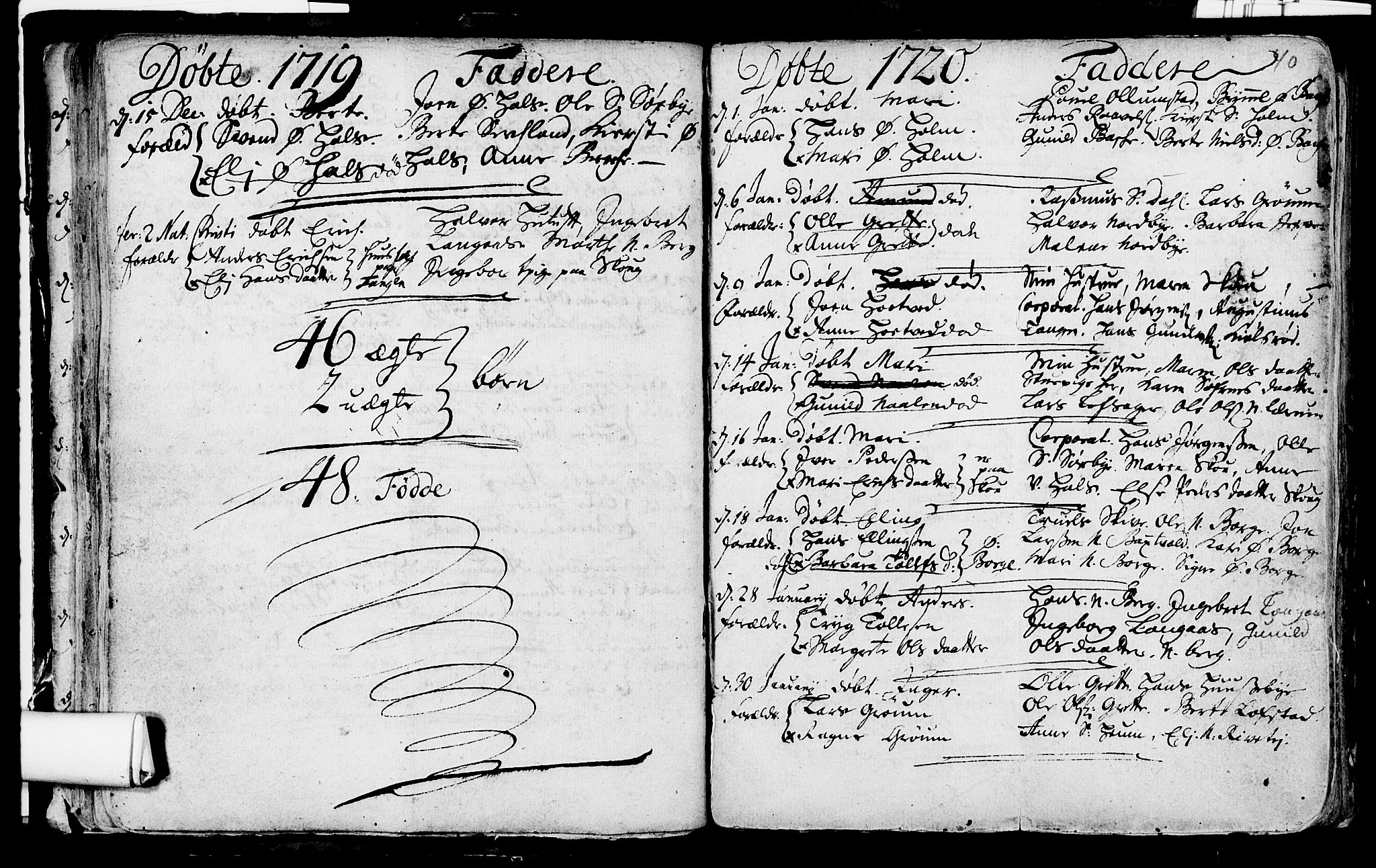 Våle kirkebøker, SAKO/A-334/F/Fa/L0002: Parish register (official) no. I 2, 1705-1732, p. 40