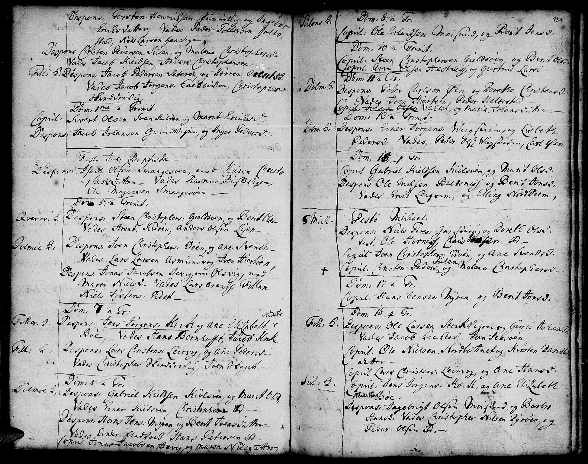 Ministerialprotokoller, klokkerbøker og fødselsregistre - Sør-Trøndelag, SAT/A-1456/634/L0525: Parish register (official) no. 634A01, 1736-1775, p. 131