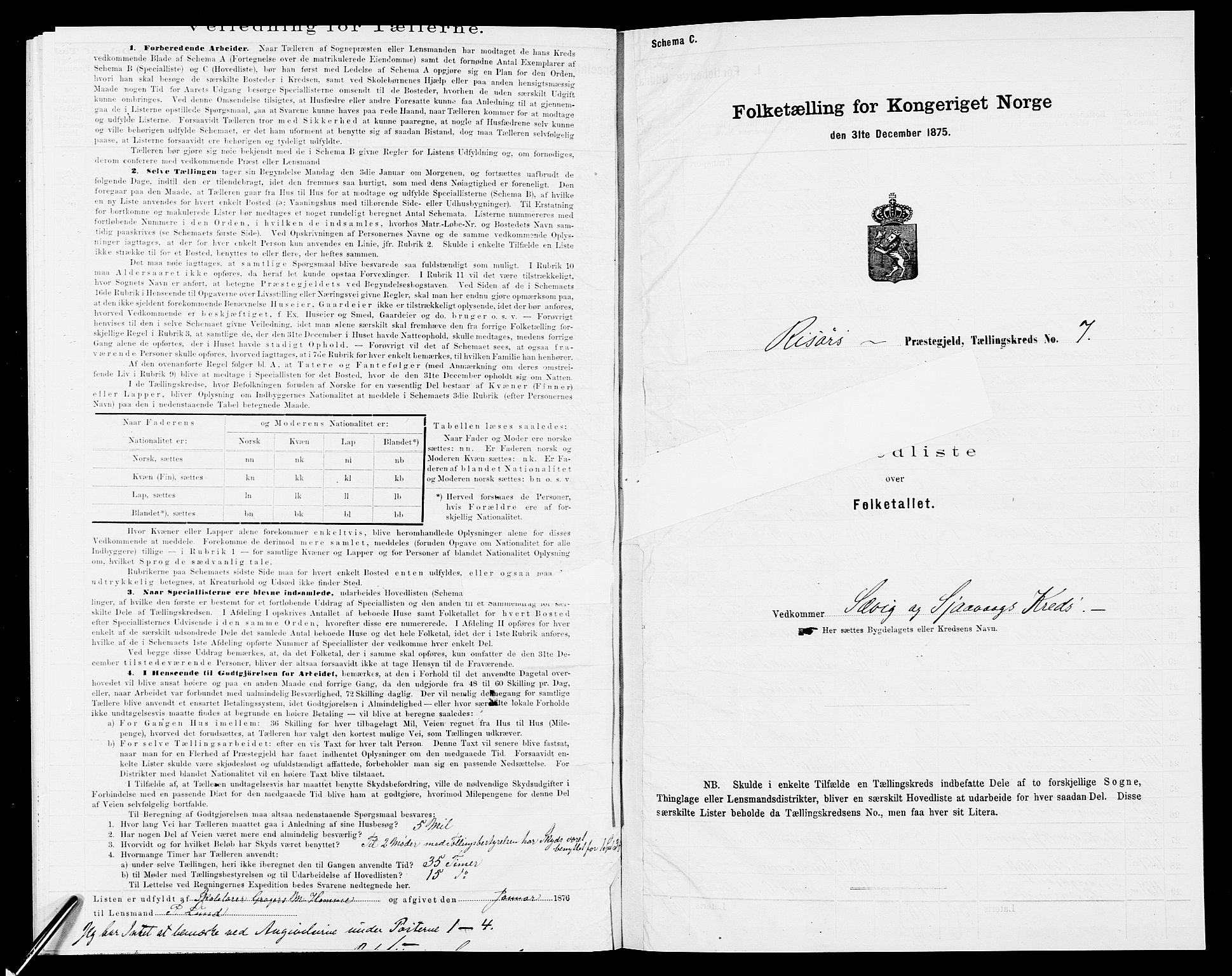 SAK, 1875 census for 0913L Risør/Søndeled, 1875, p. 39