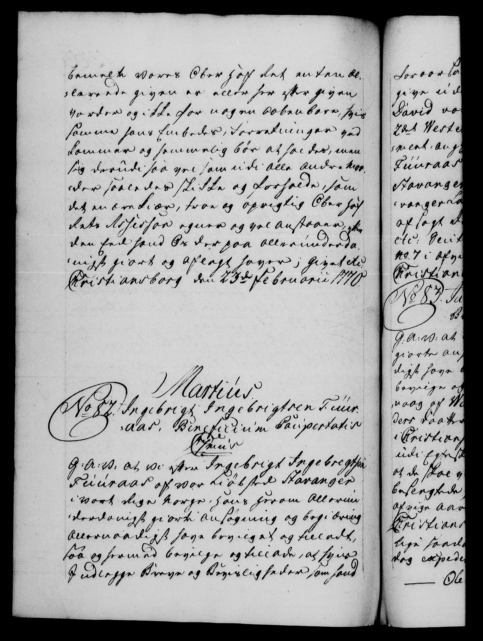 Danske Kanselli 1572-1799, AV/RA-EA-3023/F/Fc/Fca/Fcaa/L0044: Norske registre, 1769-1771, p. 363b