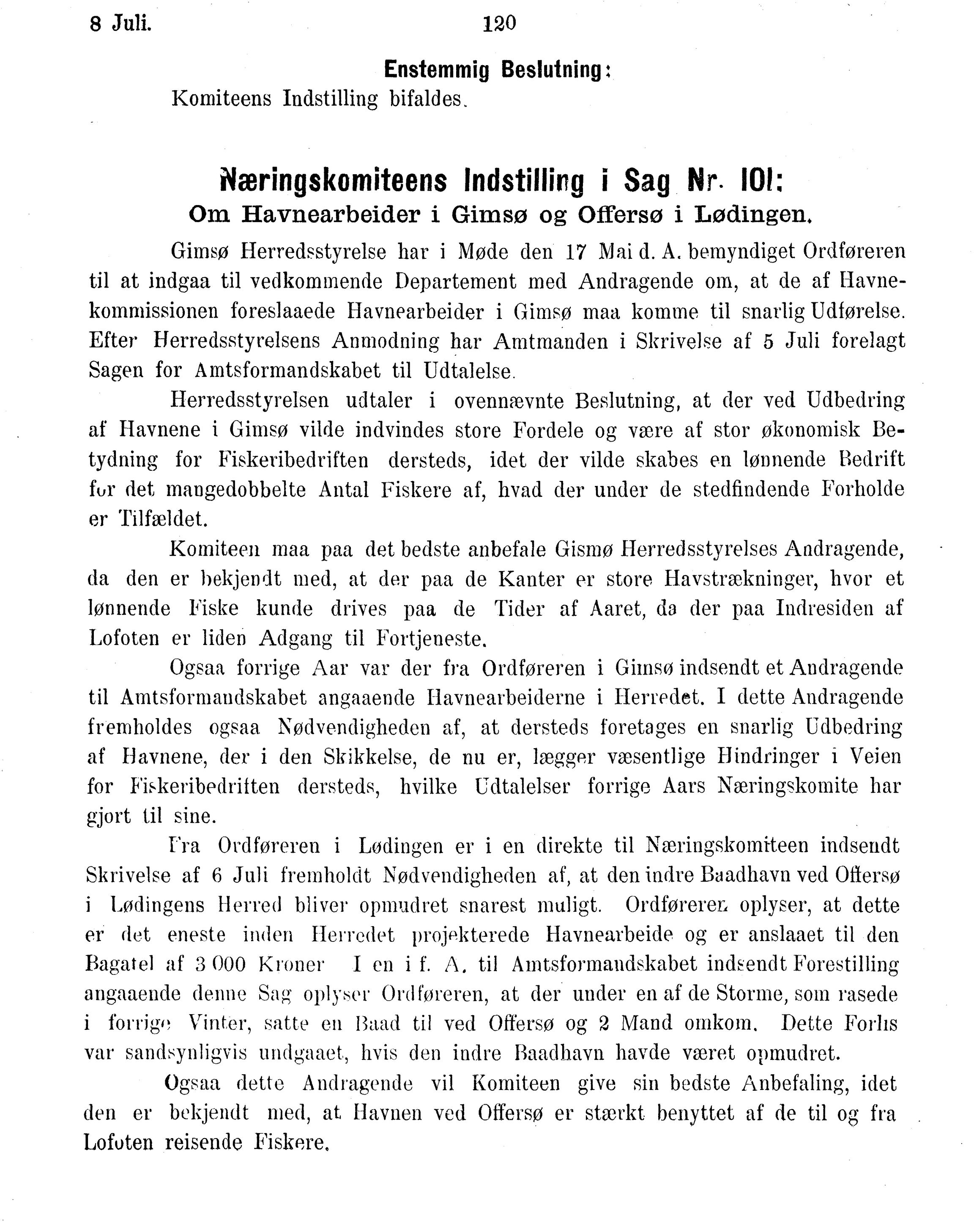 Nordland Fylkeskommune. Fylkestinget, AIN/NFK-17/176/A/Ac/L0016: Fylkestingsforhandlinger 1891-1893, 1891-1893