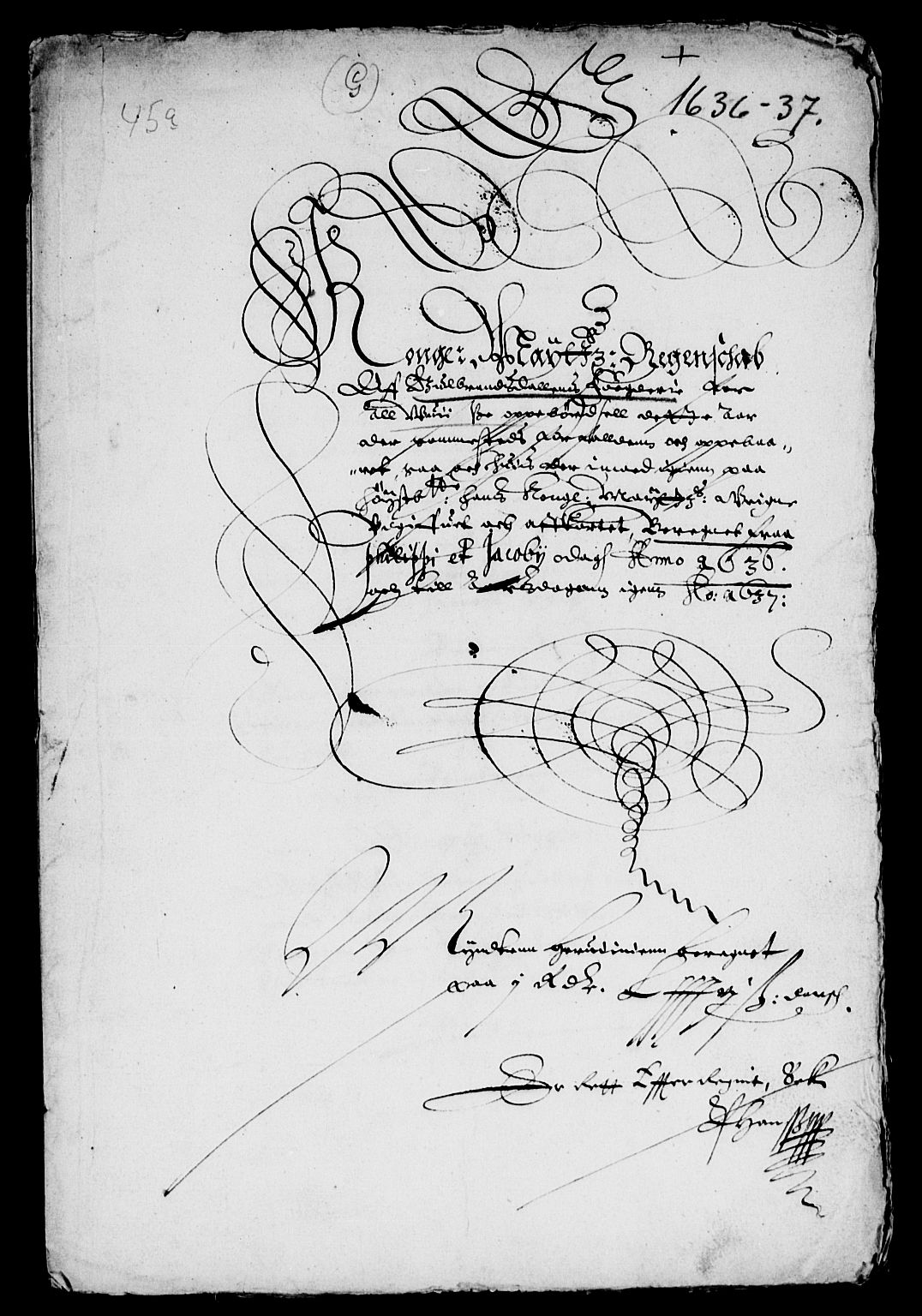 Rentekammeret inntil 1814, Reviderte regnskaper, Lensregnskaper, AV/RA-EA-5023/R/Rb/Rba/L0127: Akershus len, 1635-1637