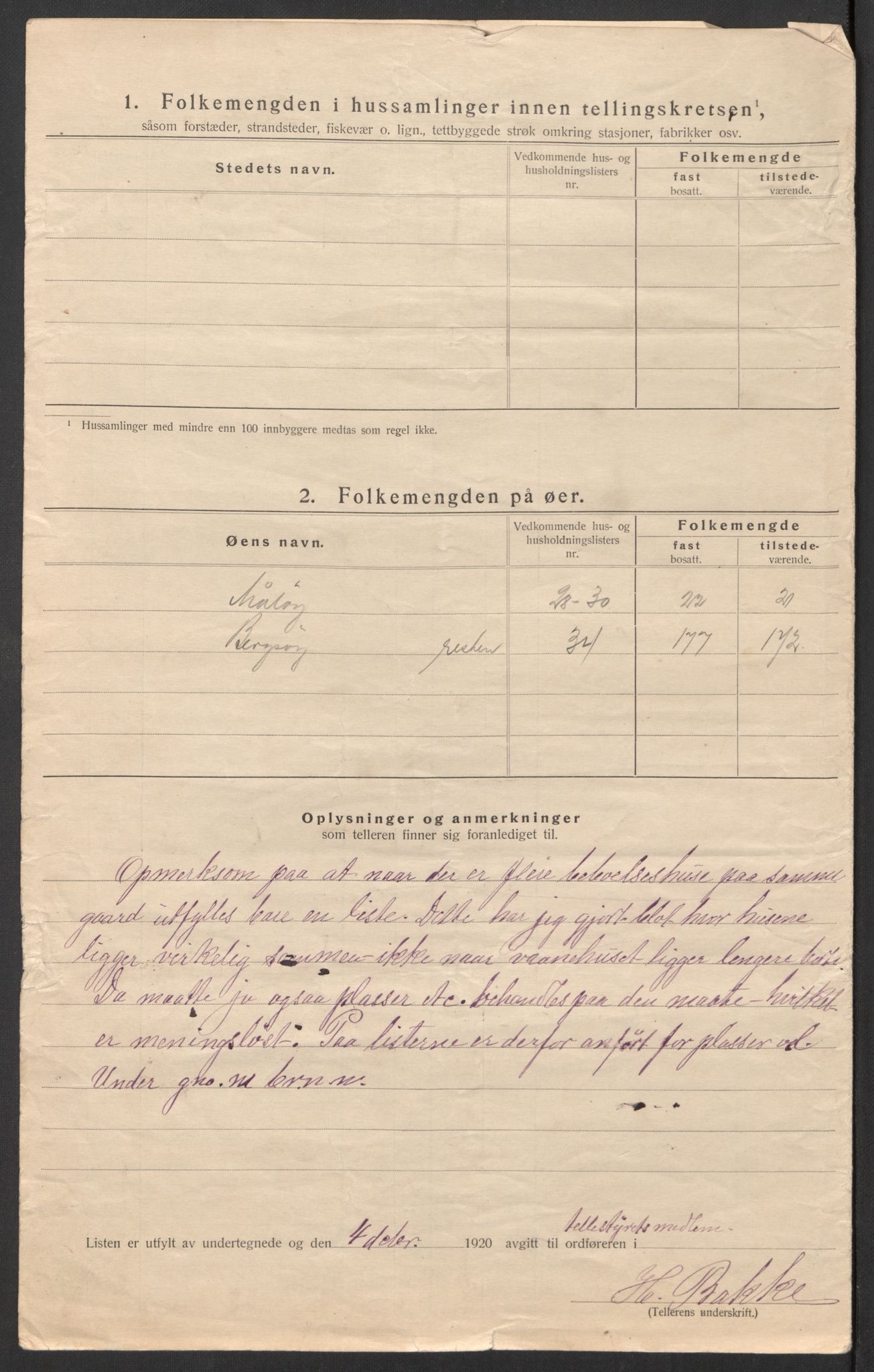 SAT, 1920 census for Gjemnes, 1920, p. 8