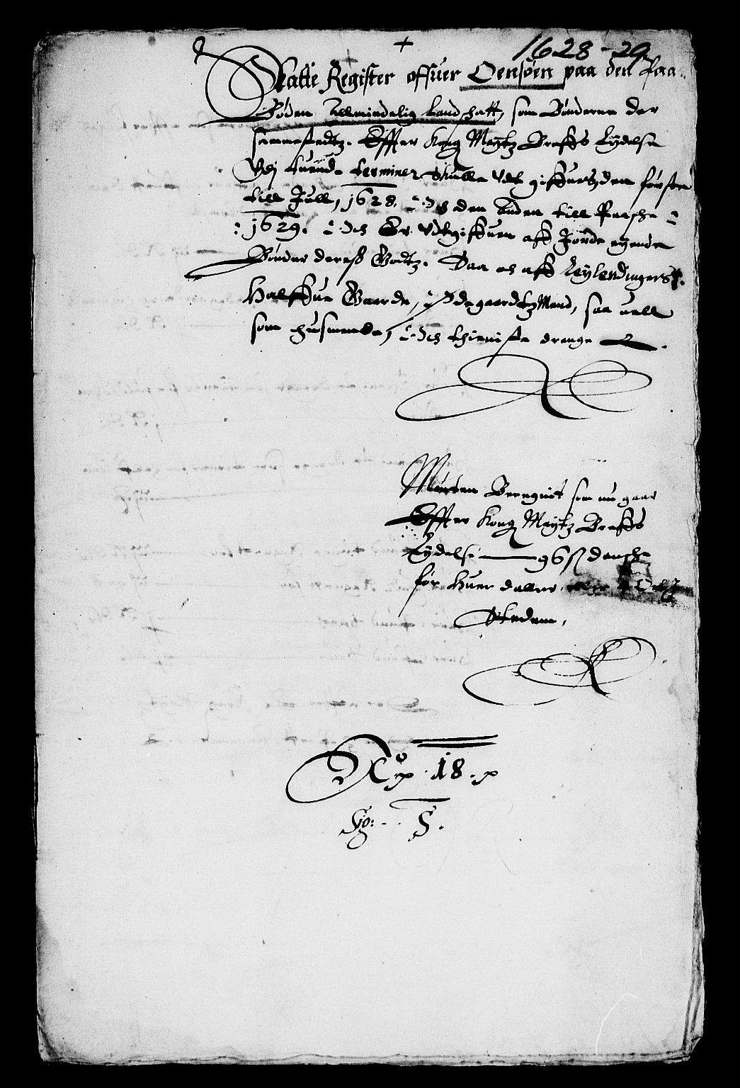 Rentekammeret inntil 1814, Reviderte regnskaper, Lensregnskaper, AV/RA-EA-5023/R/Rb/Rba/L0090: Akershus len, 1628-1629
