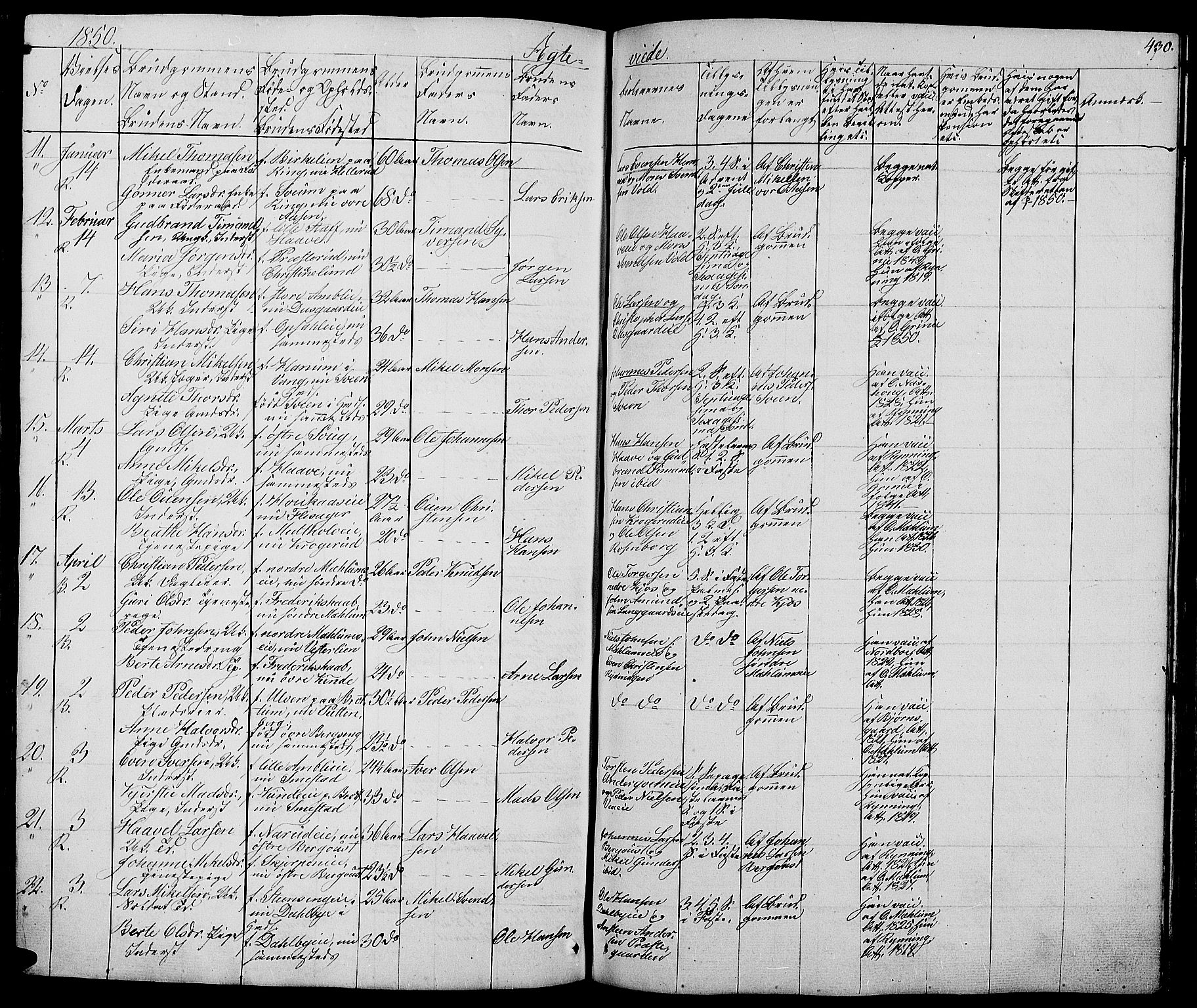 Ringsaker prestekontor, AV/SAH-PREST-014/L/La/L0005: Parish register (copy) no. 5, 1839-1850, p. 430