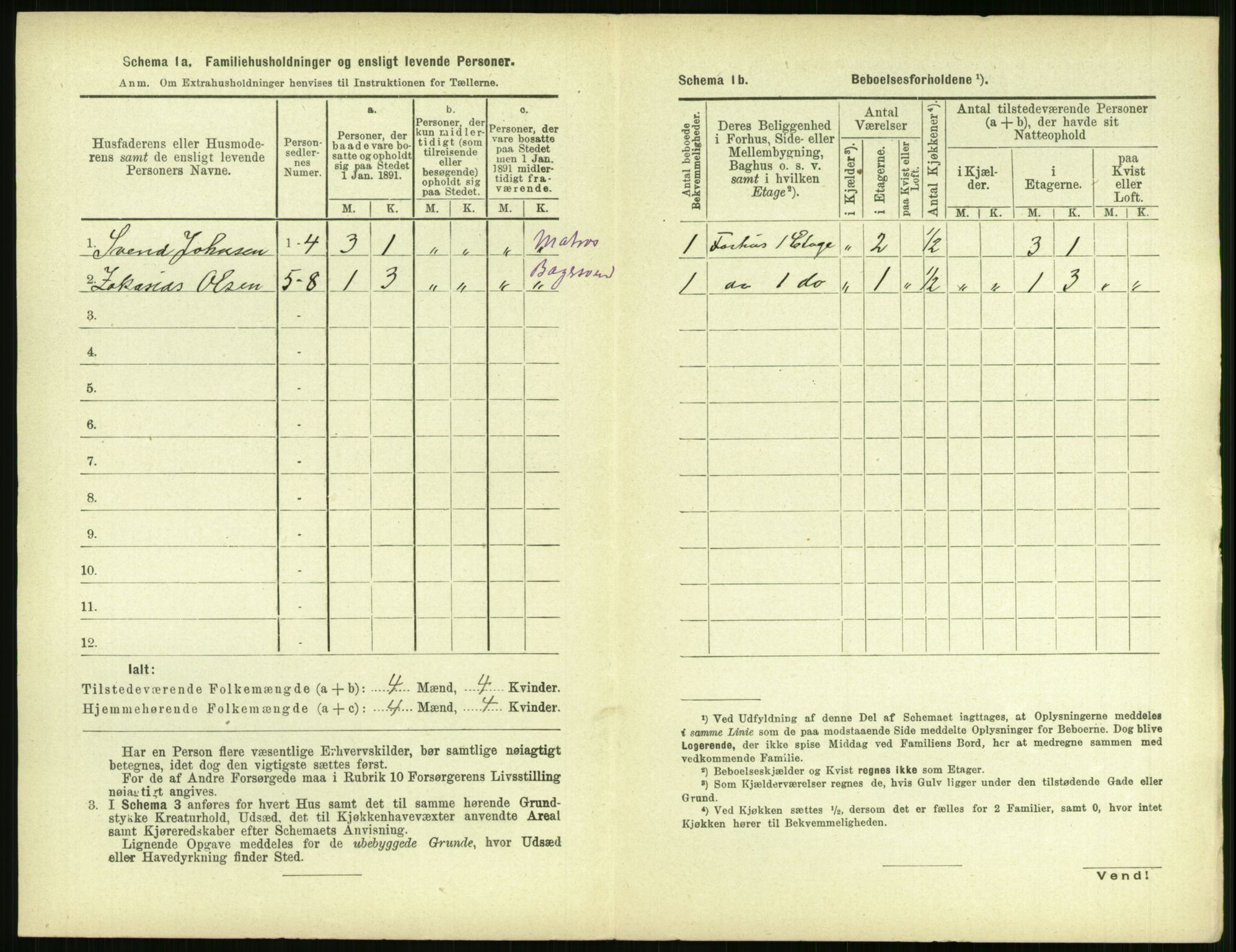 RA, 1891 census for 1106 Haugesund, 1891, p. 688