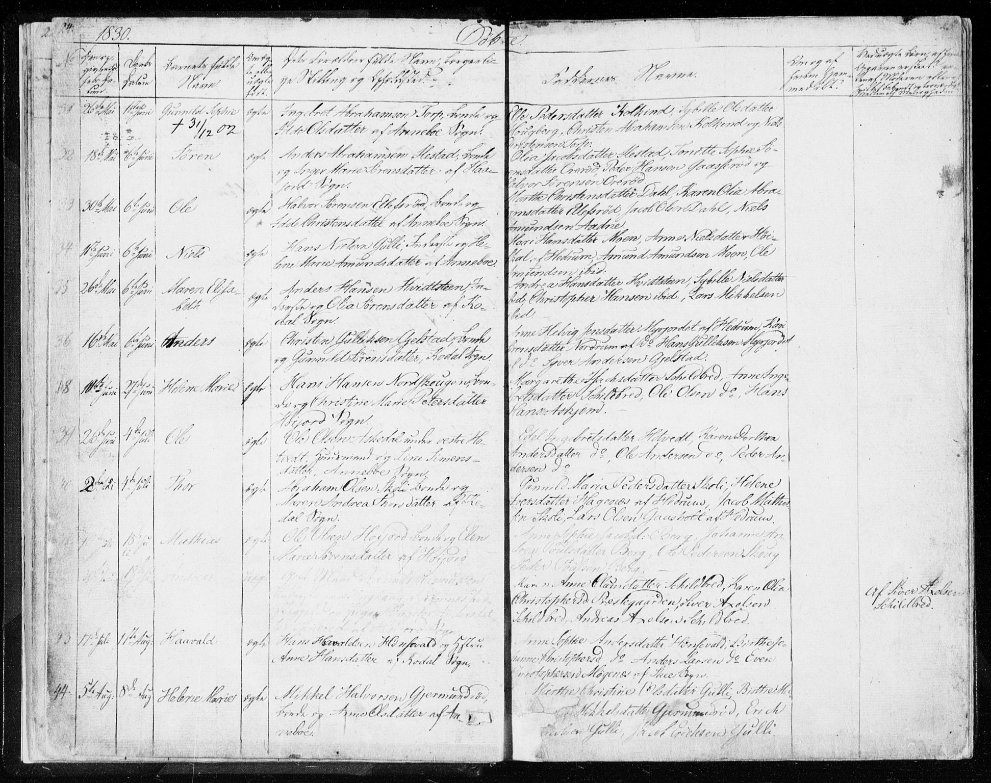 Andebu kirkebøker, SAKO/A-336/F/Fa/L0004: Parish register (official) no. 4, 1829-1856, p. 24-25