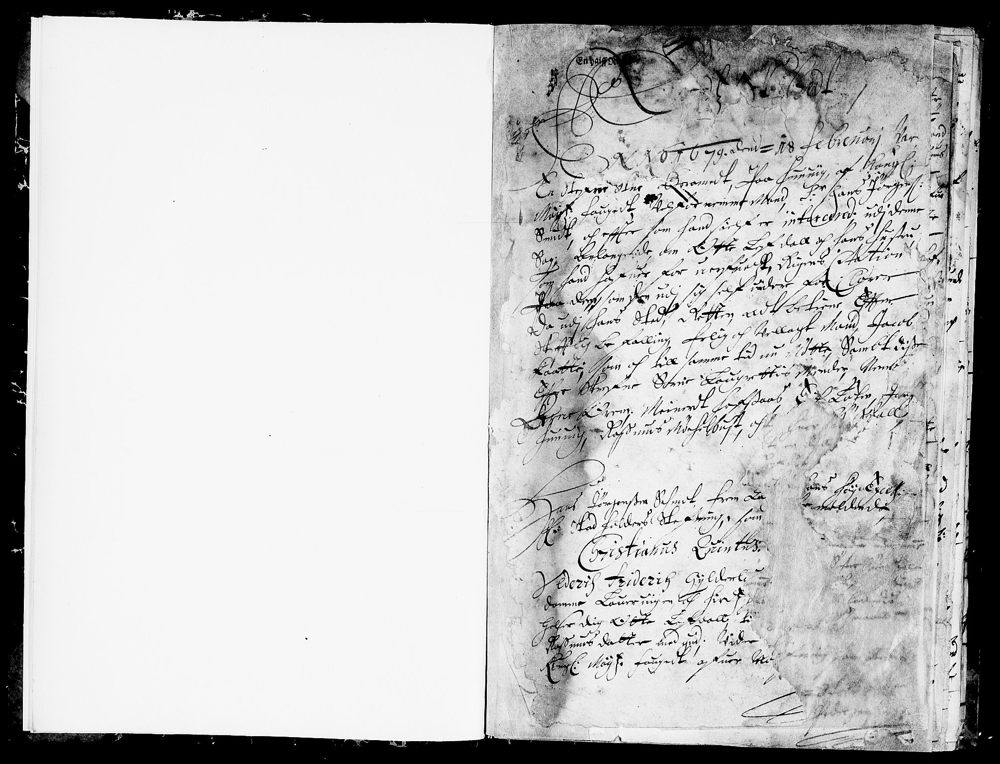 Nordfjord sorenskriveri, SAB/A-2801/01/01a/L0009: Tingbøker (Justisprotokoller), 1679, p. 0b-1a
