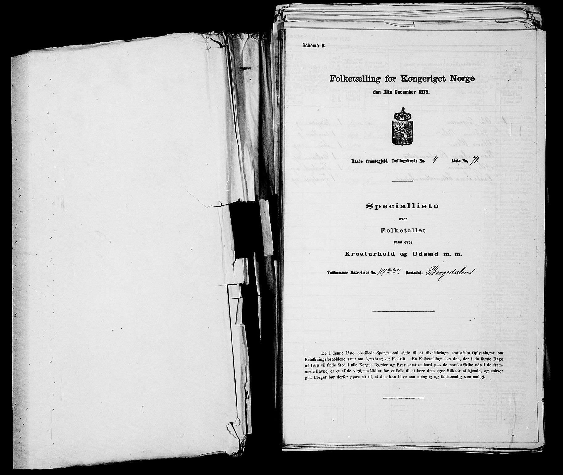 RA, 1875 census for 0135P Råde, 1875, p. 768