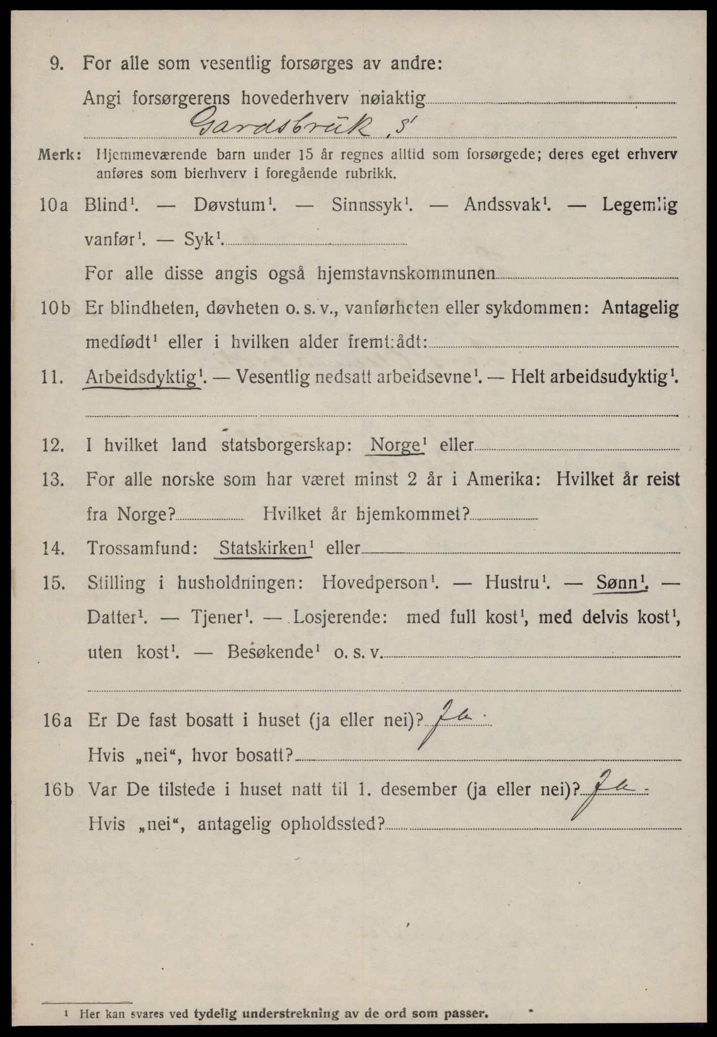 SAT, 1920 census for Sandøy, 1920, p. 633