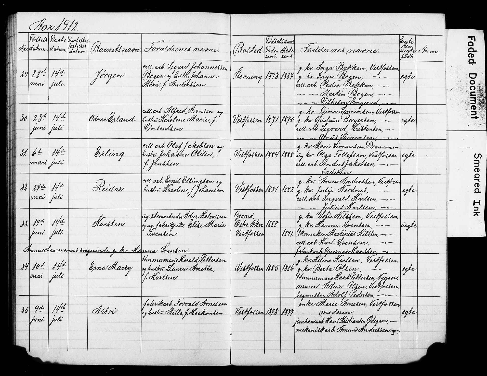 Eiker kirkebøker, AV/SAKO-A-4/F/Fb/L0008: Parish register (official) no. II 8, 1902-1913