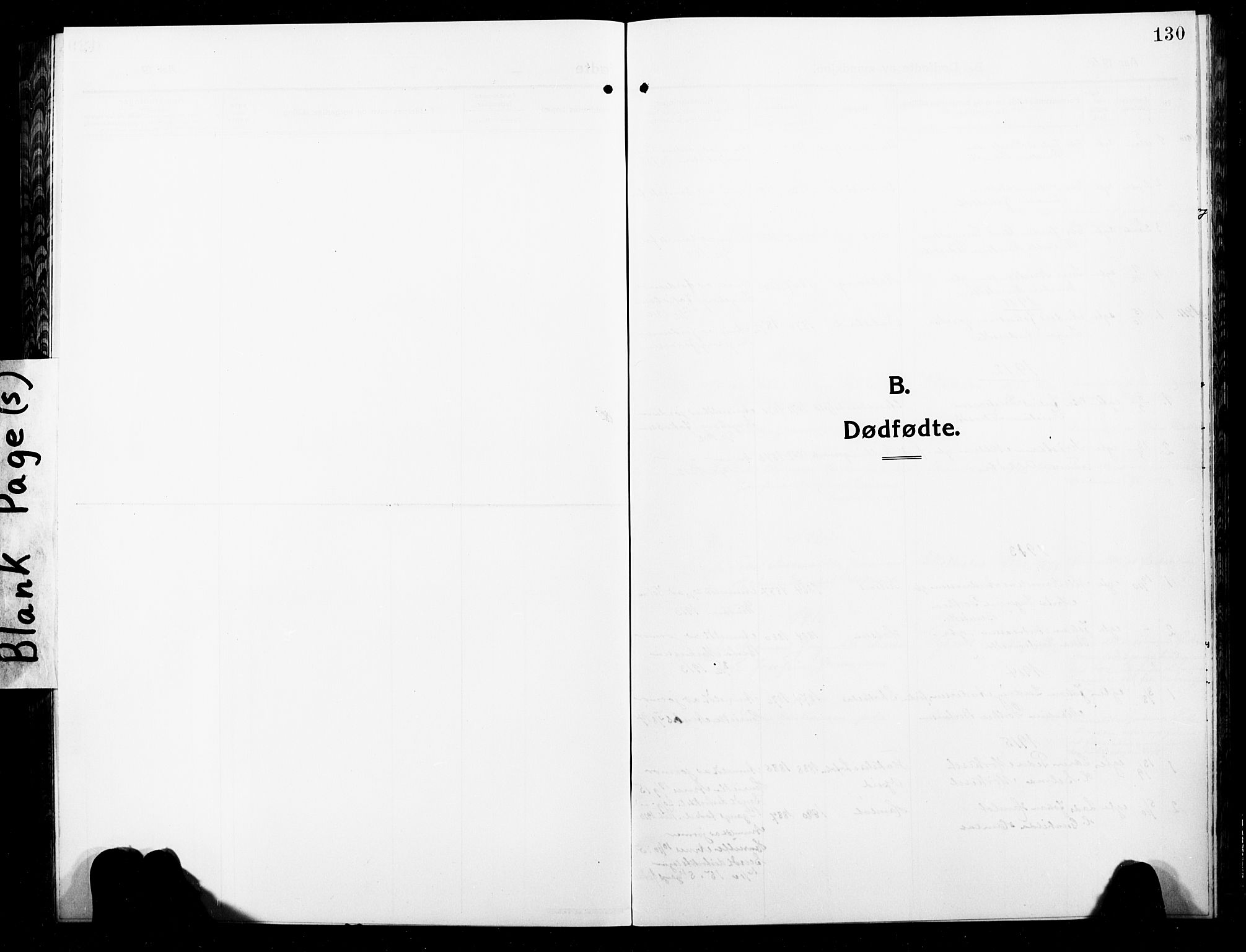 Ministerialprotokoller, klokkerbøker og fødselsregistre - Nordland, SAT/A-1459/859/L0861: Parish register (copy) no. 859C07, 1910-1925, p. 130