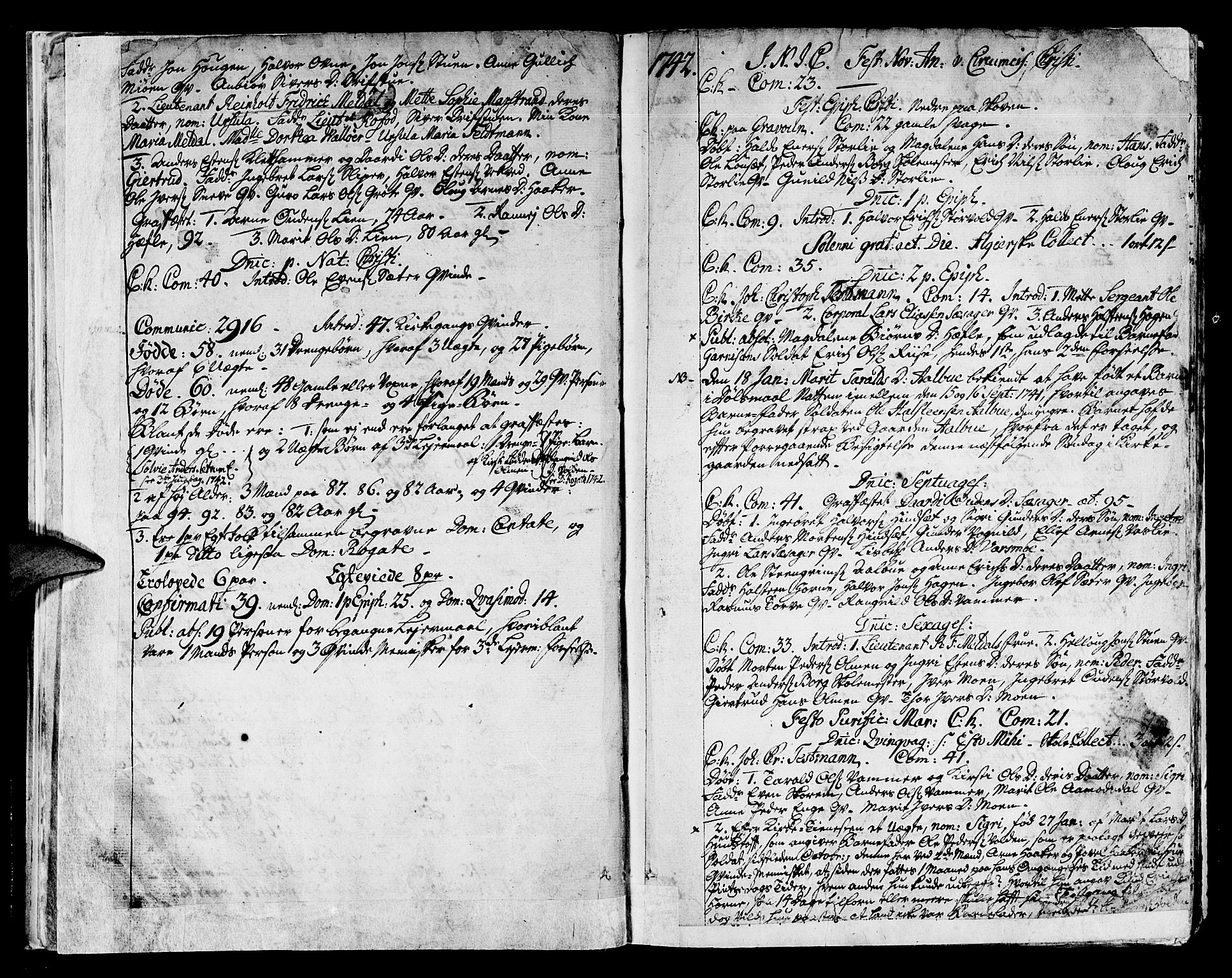 Ministerialprotokoller, klokkerbøker og fødselsregistre - Sør-Trøndelag, SAT/A-1456/678/L0891: Parish register (official) no. 678A01, 1739-1780, p. 14