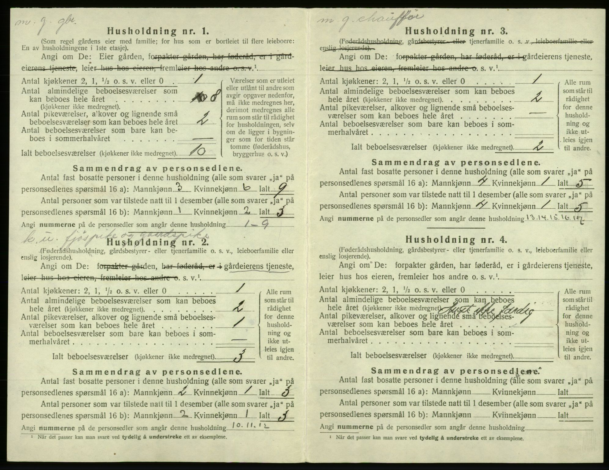 SAB, 1920 census for Os, 1920, p. 697