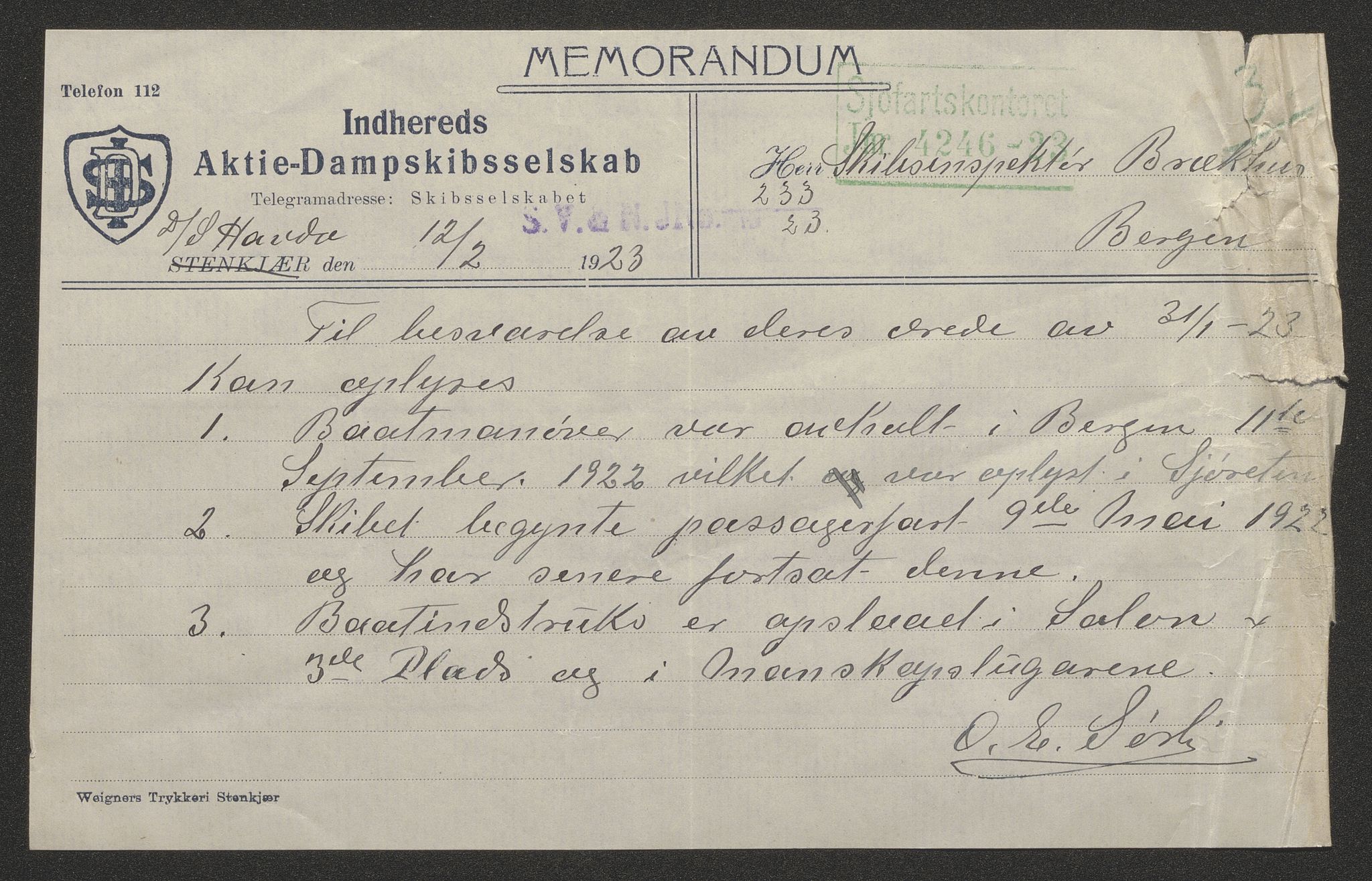 Sjøfartsdirektoratet med forløpere, skipsmapper slettede skip, AV/RA-S-4998/F/Fa/L0534: --, 1873-1931, p. 116