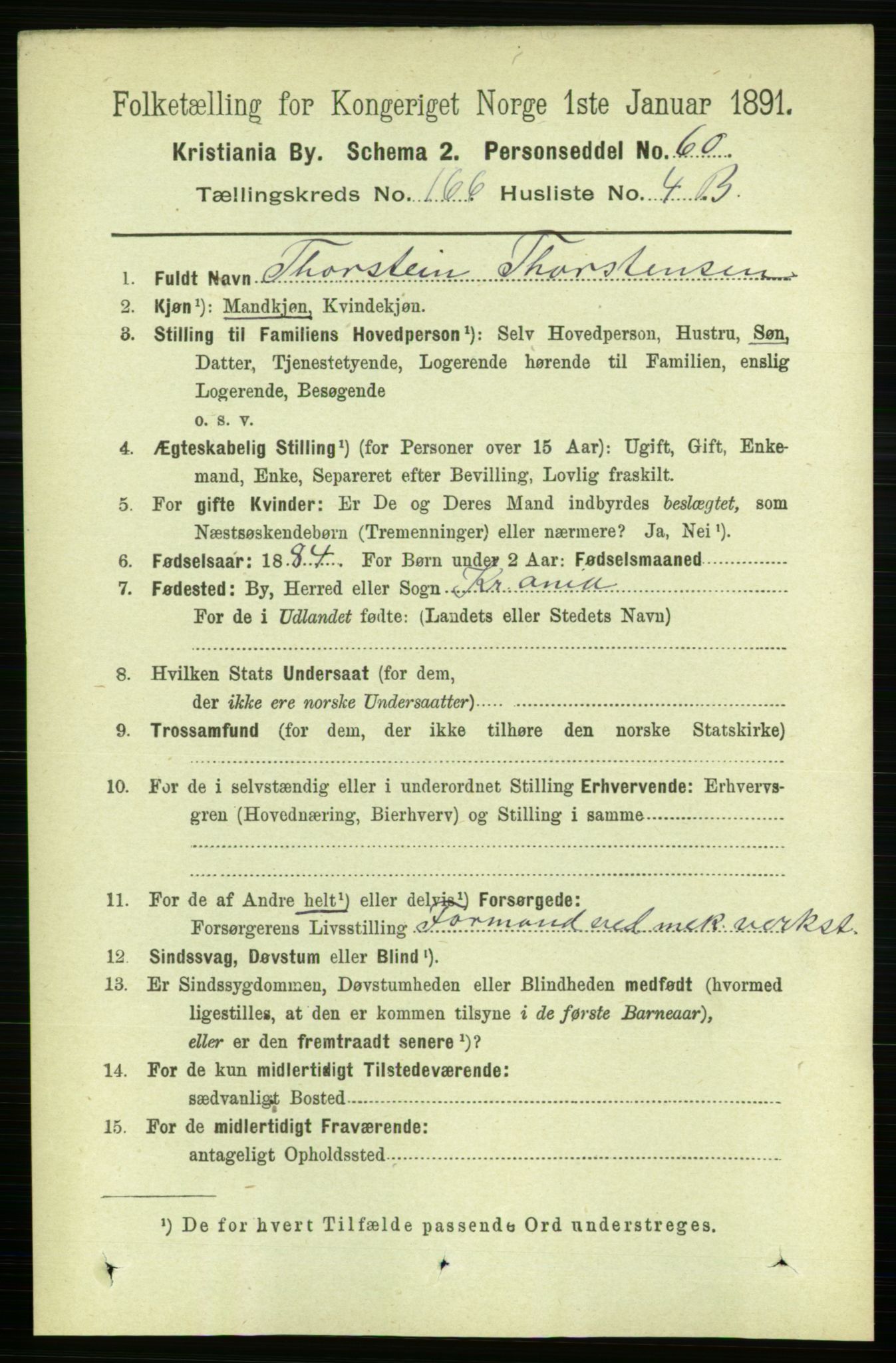 RA, 1891 census for 0301 Kristiania, 1891, p. 96512