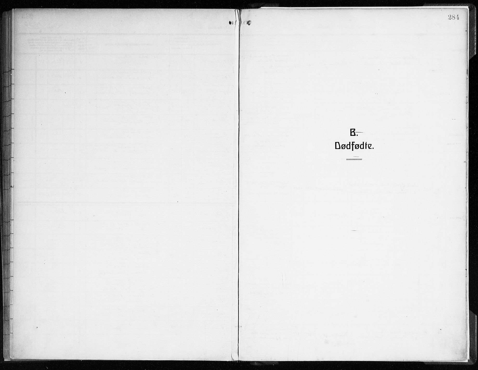 Sandviken Sokneprestembete, SAB/A-77601/H/Ha/L0007: Parish register (official) no. B 4, 1912-1924, p. 284