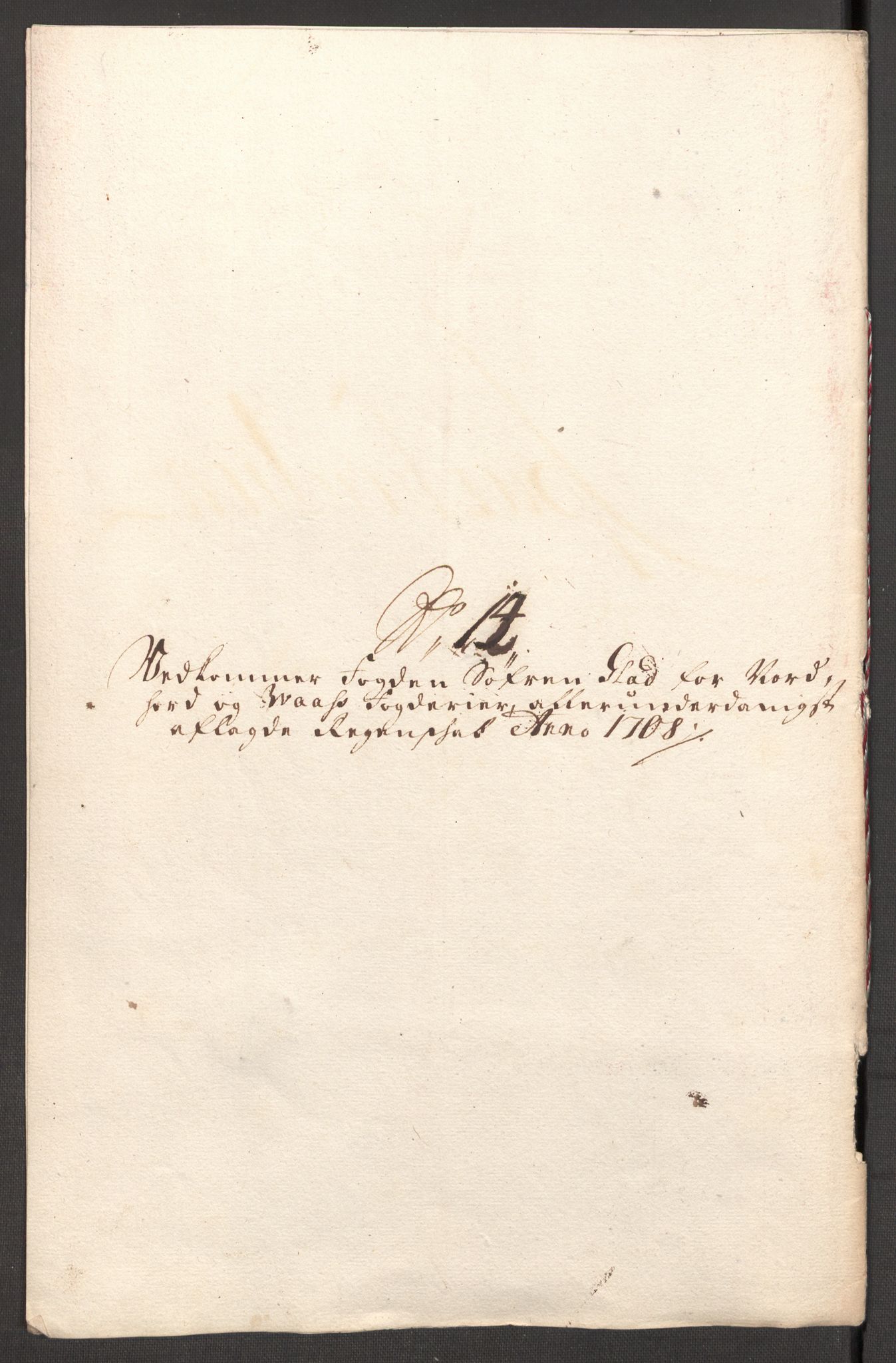 Rentekammeret inntil 1814, Reviderte regnskaper, Fogderegnskap, RA/EA-4092/R51/L3189: Fogderegnskap Nordhordland og Voss, 1708, p. 269