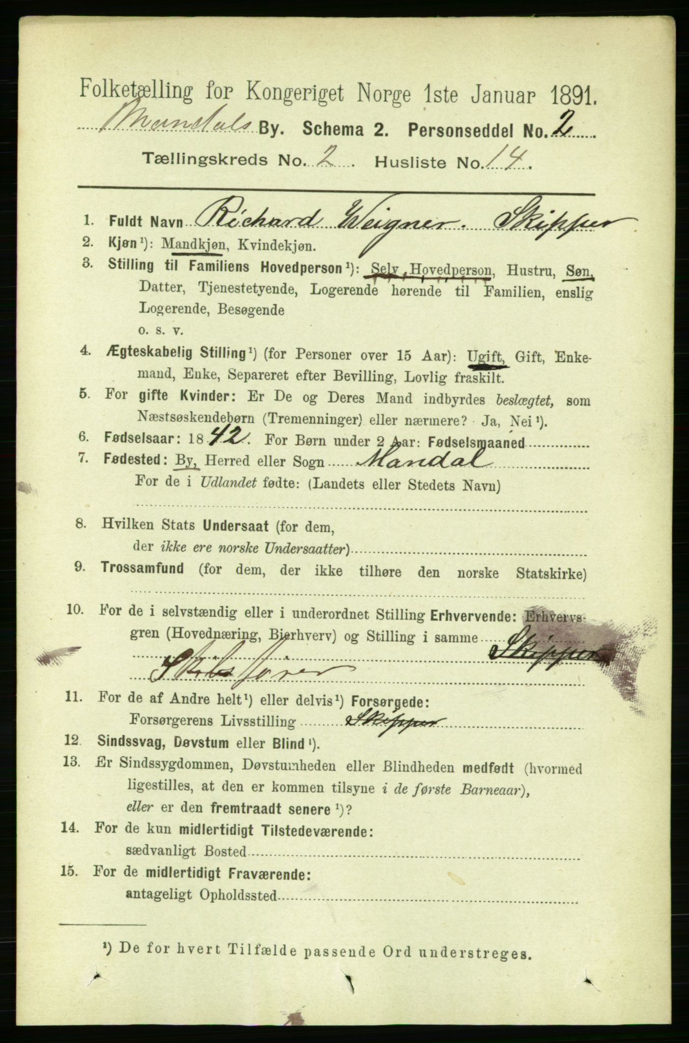 RA, 1891 census for 1002 Mandal, 1891, p. 1561