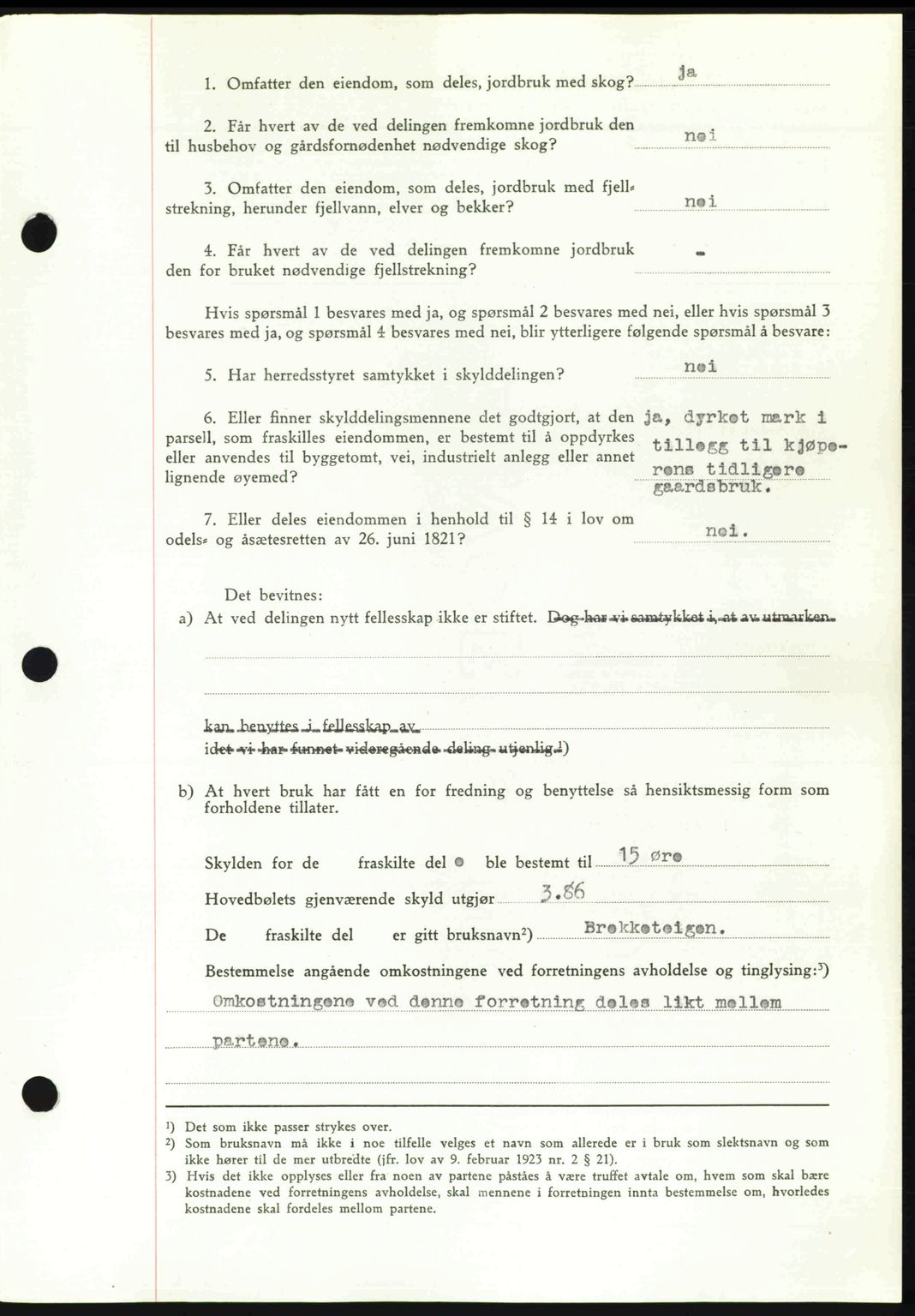 Romsdal sorenskriveri, AV/SAT-A-4149/1/2/2C: Mortgage book no. A21, 1946-1946, Diary no: : 2321/1946