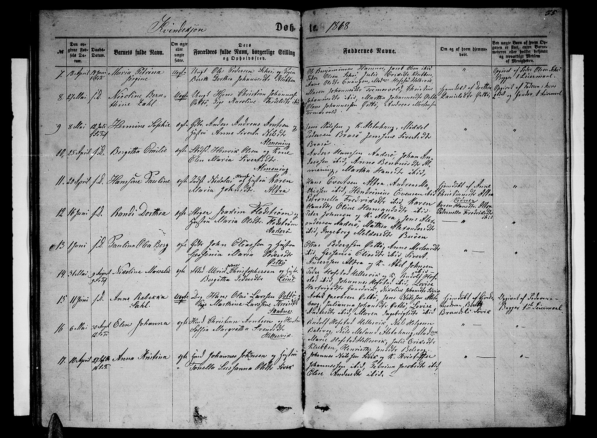 Ministerialprotokoller, klokkerbøker og fødselsregistre - Nordland, SAT/A-1459/830/L0461: Parish register (copy) no. 830C03, 1866-1881, p. 35