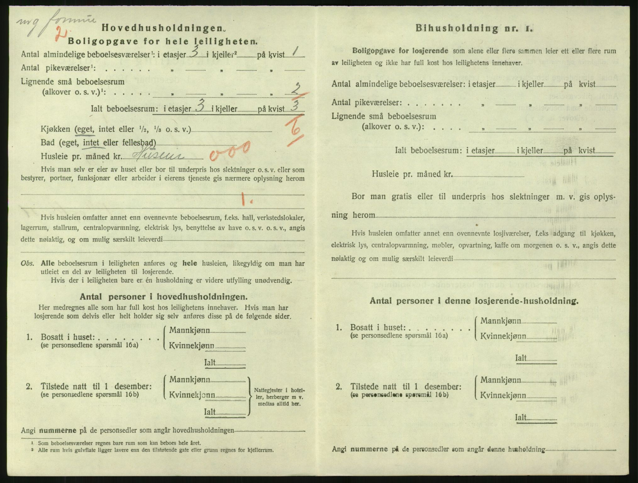 SAK, 1920 census for Tvedestrand, 1920, p. 1334