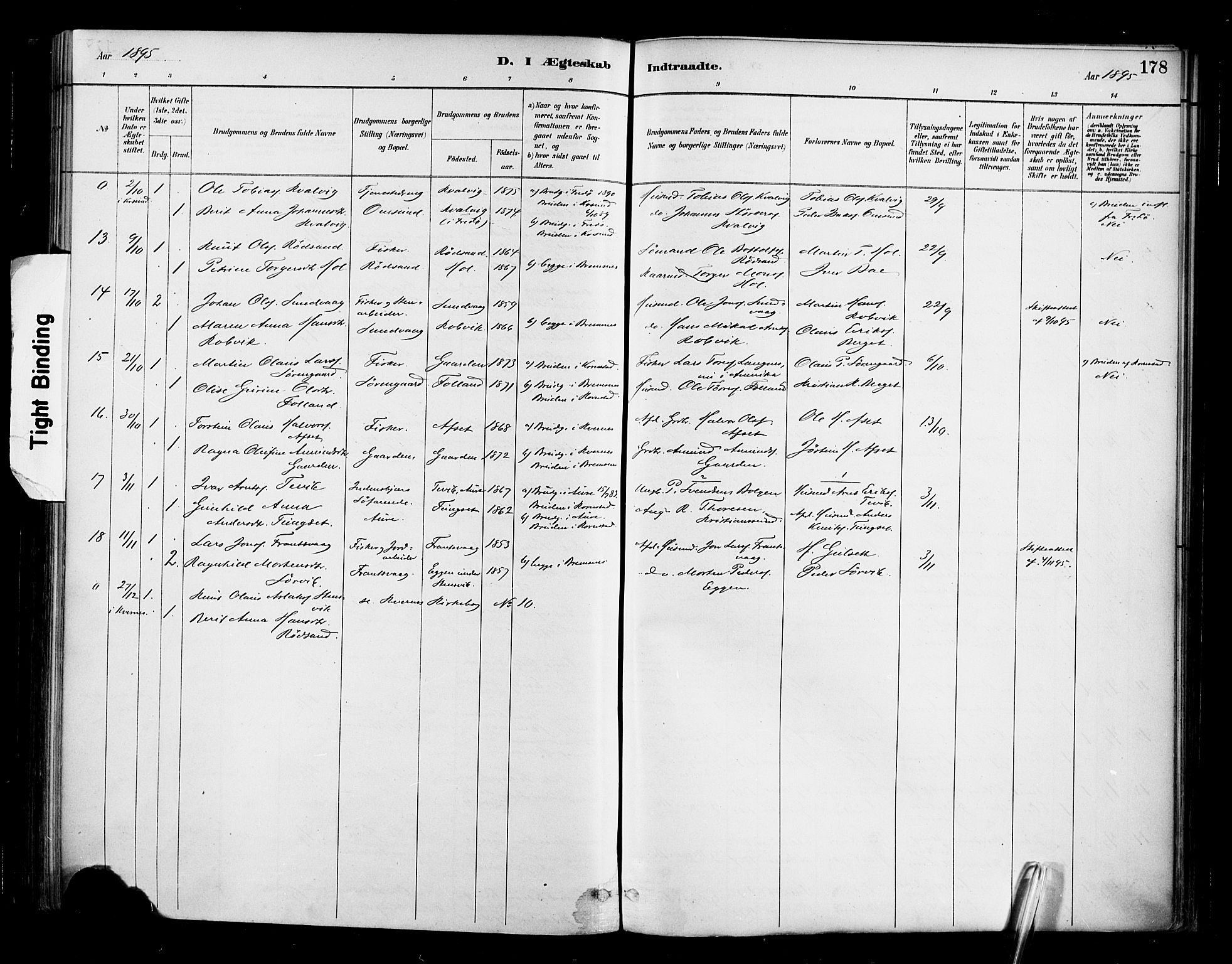 Ministerialprotokoller, klokkerbøker og fødselsregistre - Møre og Romsdal, AV/SAT-A-1454/569/L0819: Parish register (official) no. 569A05, 1885-1899, p. 178