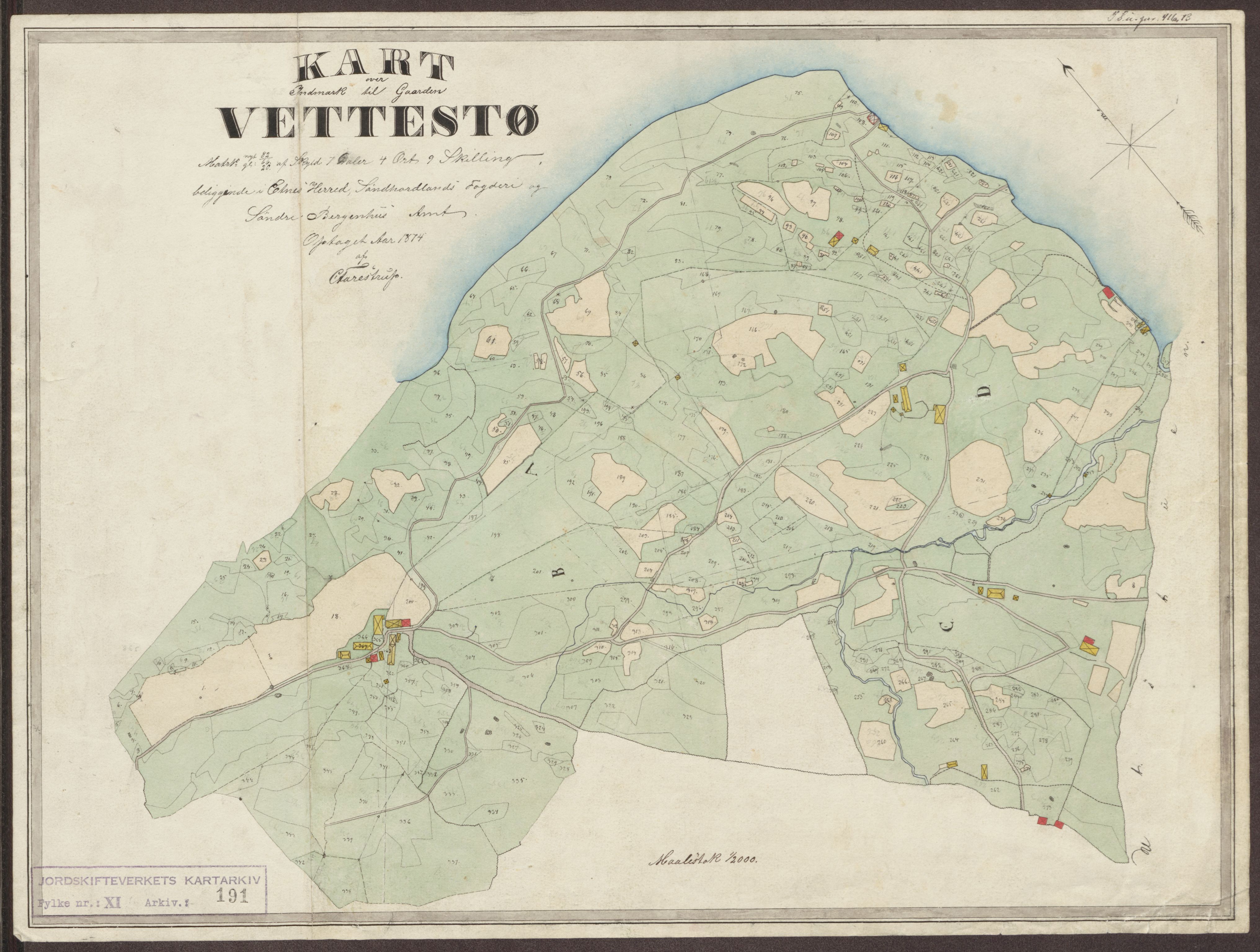 Jordskifteverkets kartarkiv, AV/RA-S-3929/T, 1859-1988, p. 292