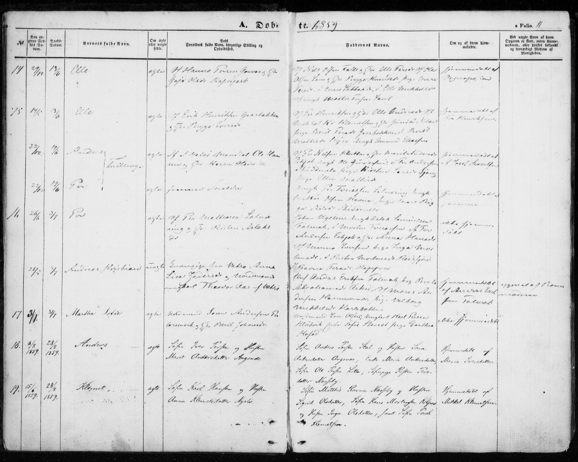 Nesseby sokneprestkontor, SATØ/S-1330/H/Ha/L0002kirke: Parish register (official) no. 2, 1856-1864, p. 11
