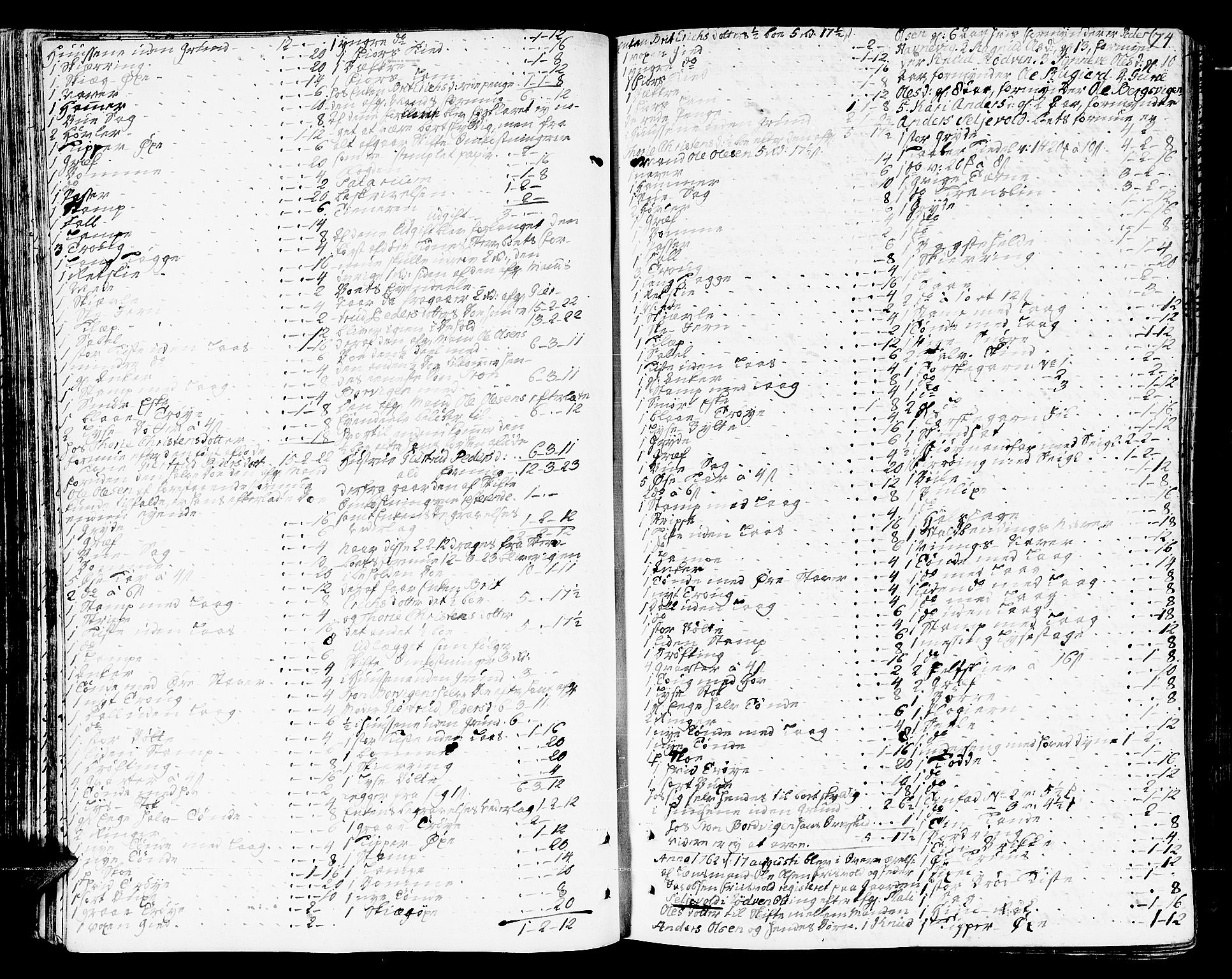 Romsdal sorenskriveri, AV/SAT-A-4149/1/3/3A/L0009: Skifteprotokoll, 1761-1773, p. 73b-74a