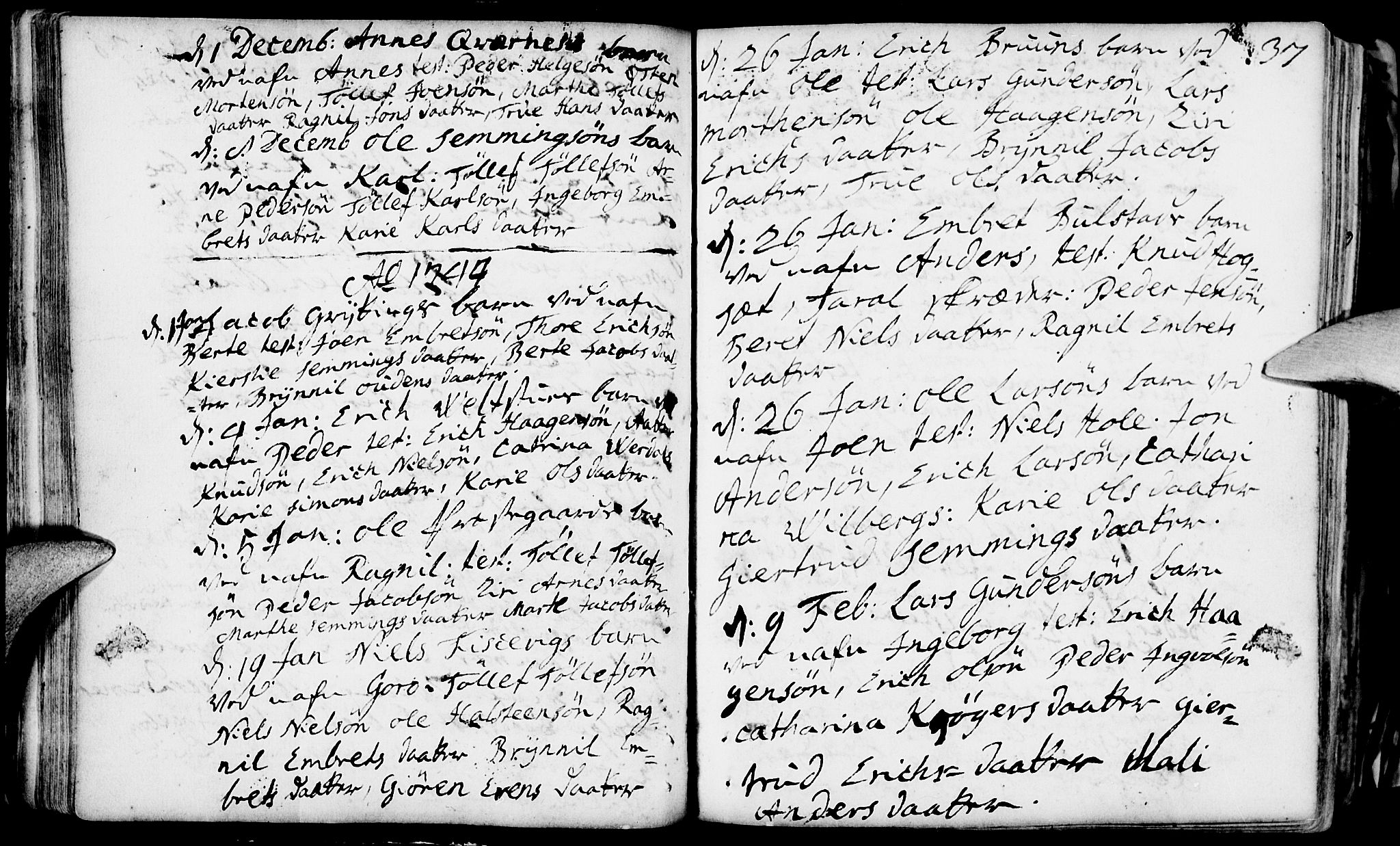 Rendalen prestekontor, SAH/PREST-054/H/Ha/Haa/L0001: Parish register (official) no. 1, 1733-1787, p. 37