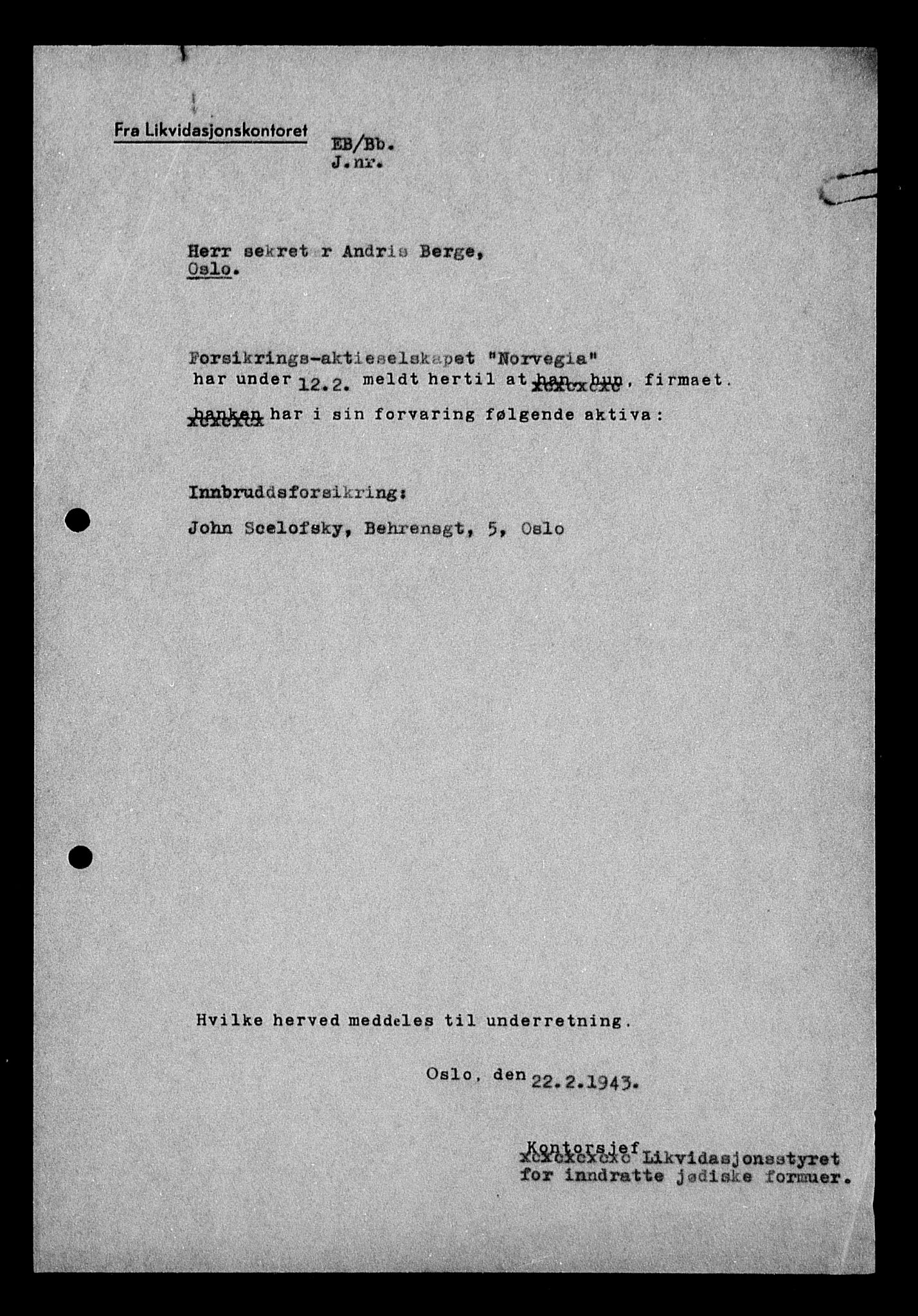 Justisdepartementet, Tilbakeføringskontoret for inndratte formuer, RA/S-1564/H/Hc/Hcc/L0977: --, 1945-1947, p. 380