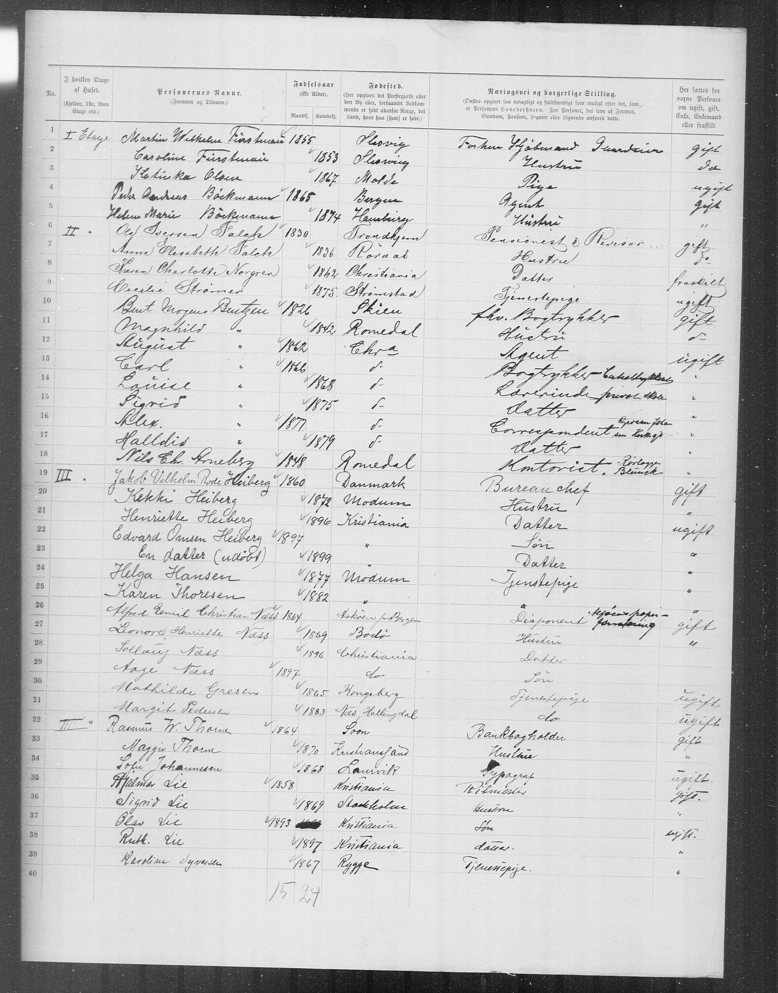 OBA, Municipal Census 1899 for Kristiania, 1899, p. 12390