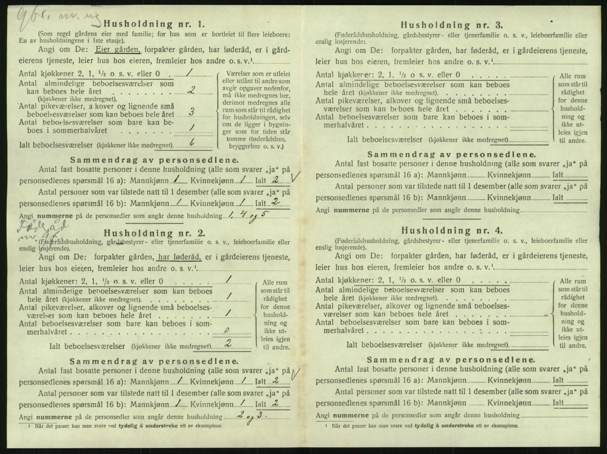 SAT, 1920 census for Hattfjelldal, 1920, p. 47