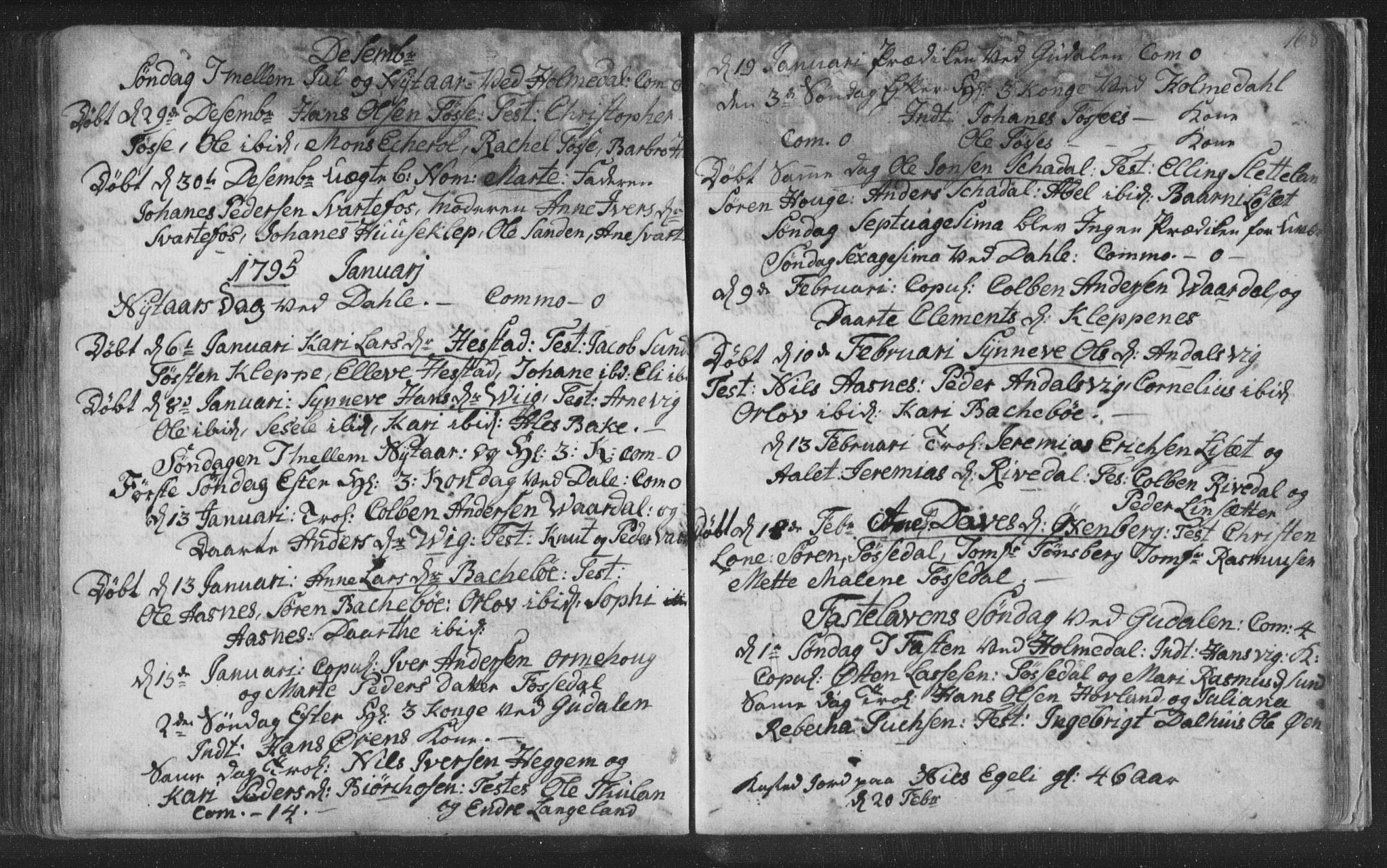 Fjaler sokneprestembete, SAB/A-79801/H/Haa/Haaa/L0002: Parish register (official) no. A 2, 1779-1798, p. 168